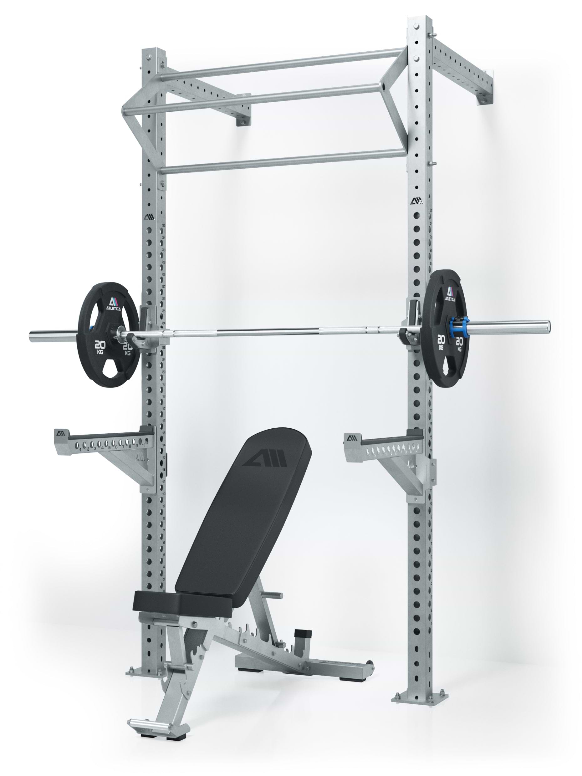 R8 JadeWall | Outdoorowy stojak ścienny | Stal nierdzewna