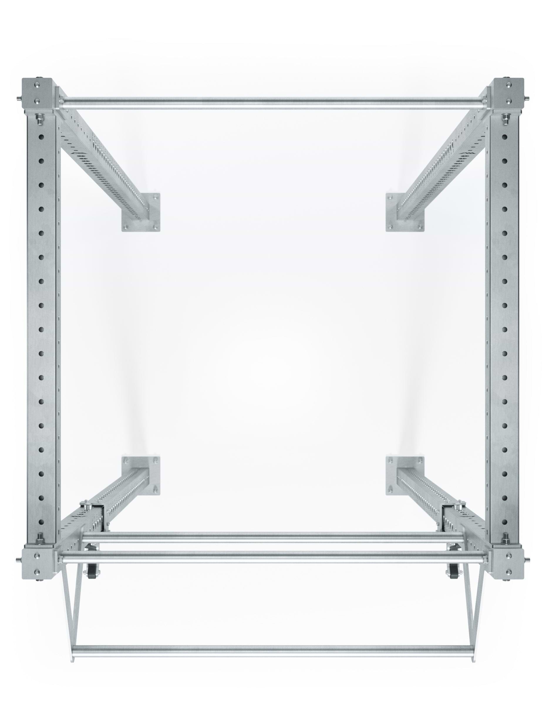 Atletica Edelstahl Outdoor Rack R8 Magma mit 4 Pfosten