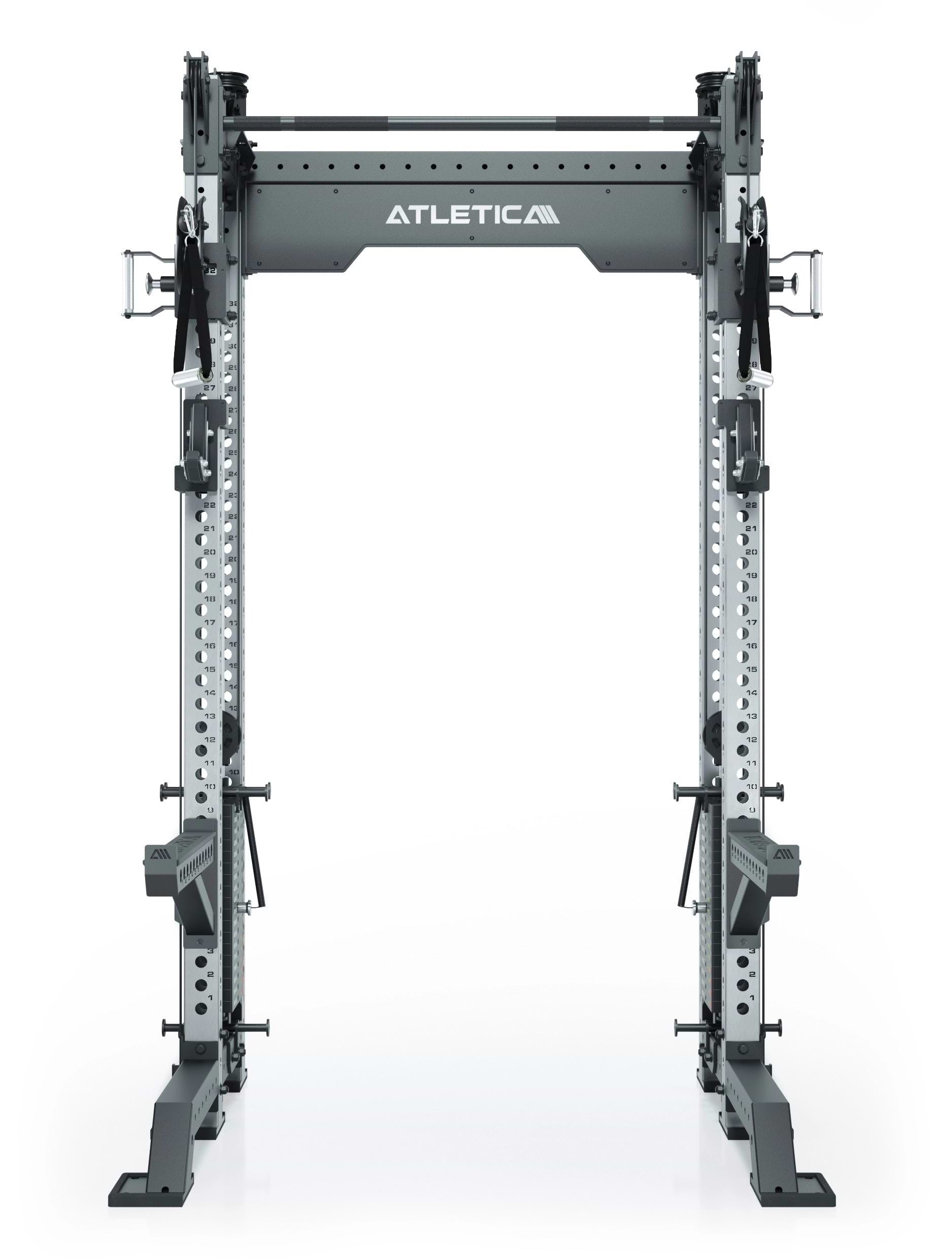 Dualer Kabelzug mit 2x95kg seitlichen Gewichtsblöcken | Sehr stabil und platzsparend | Modular ausbaubar mit Anbauteilen wie Jammer Arms I Edelstahl