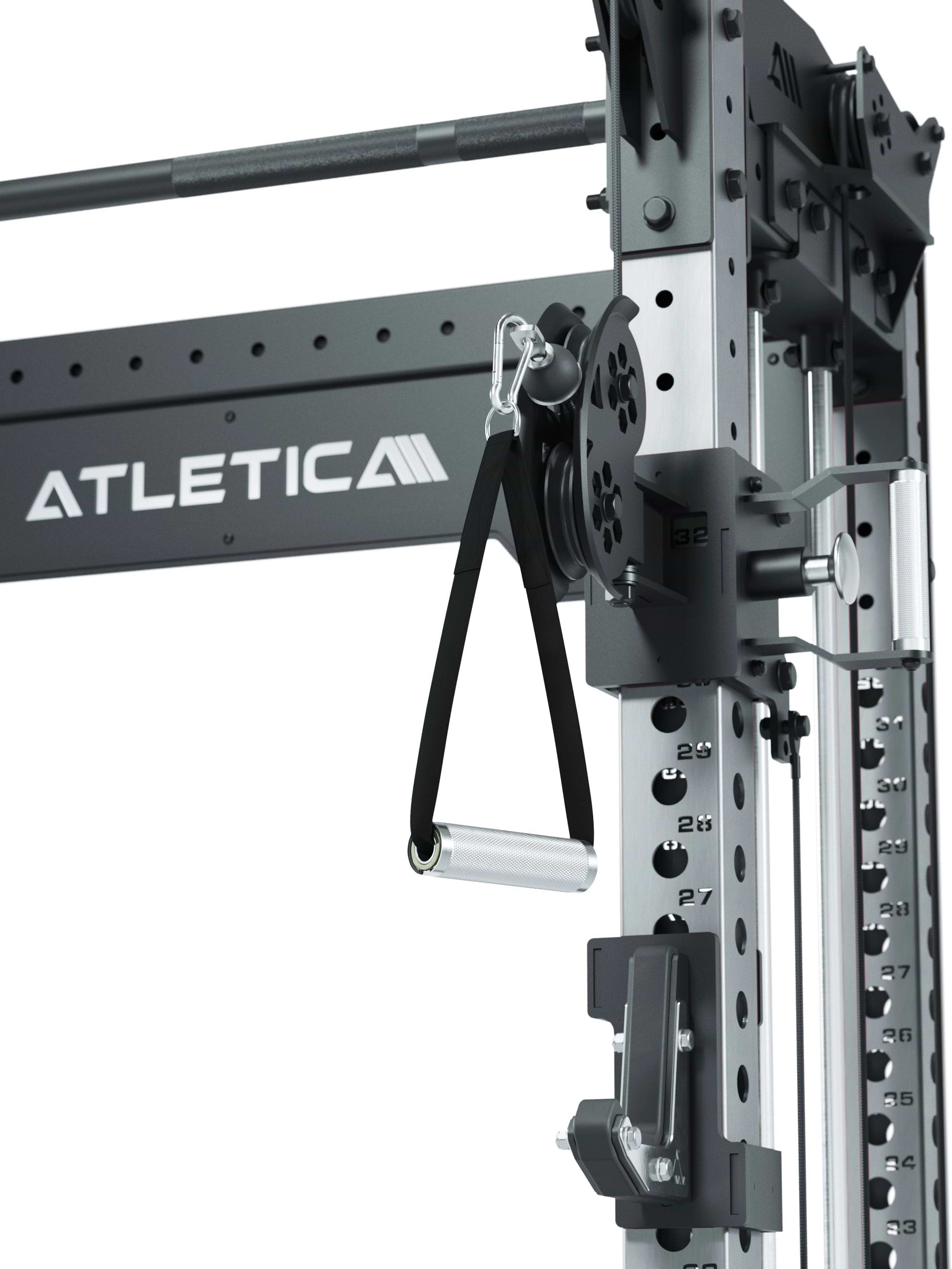 R8 Bradley Power Rack: Kurze Version mit dualem Kabelzug und Steckgewichten