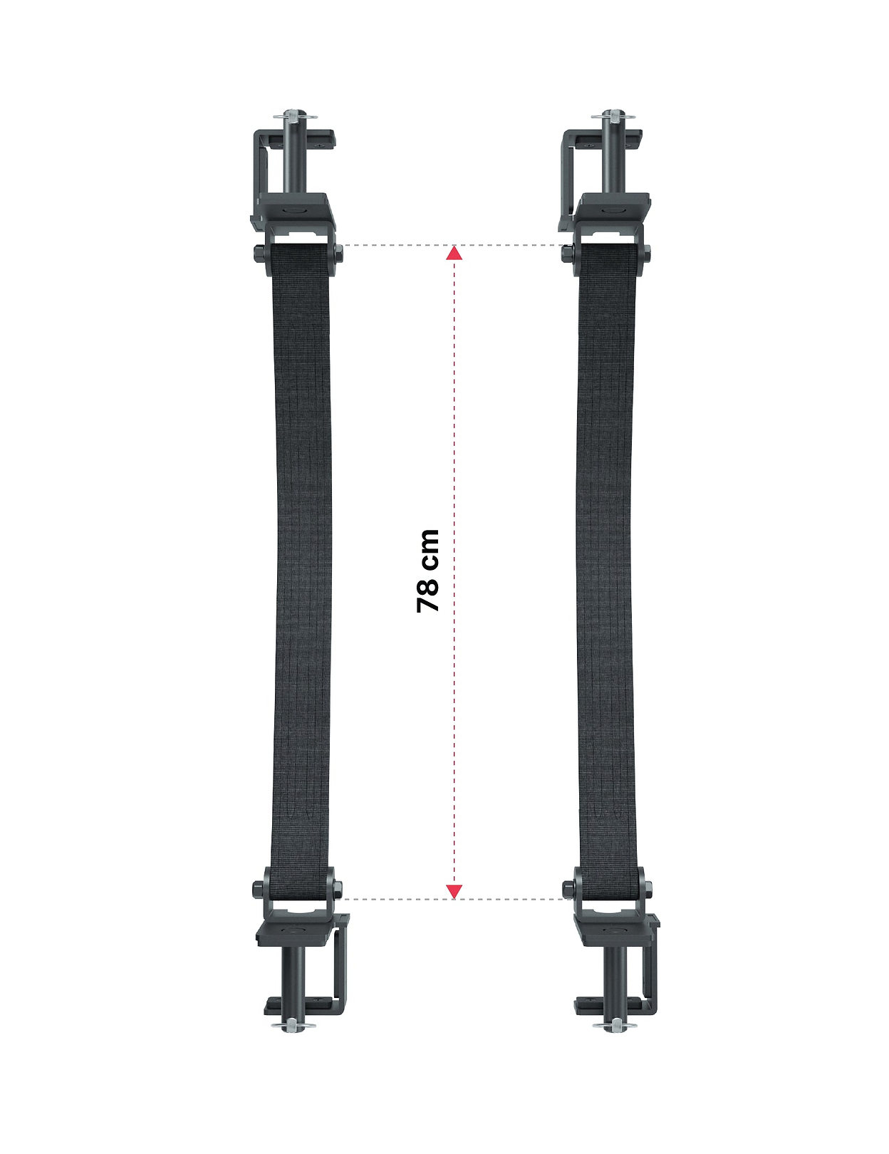 R8 Safety Straps | 78 cm: Dimensionen