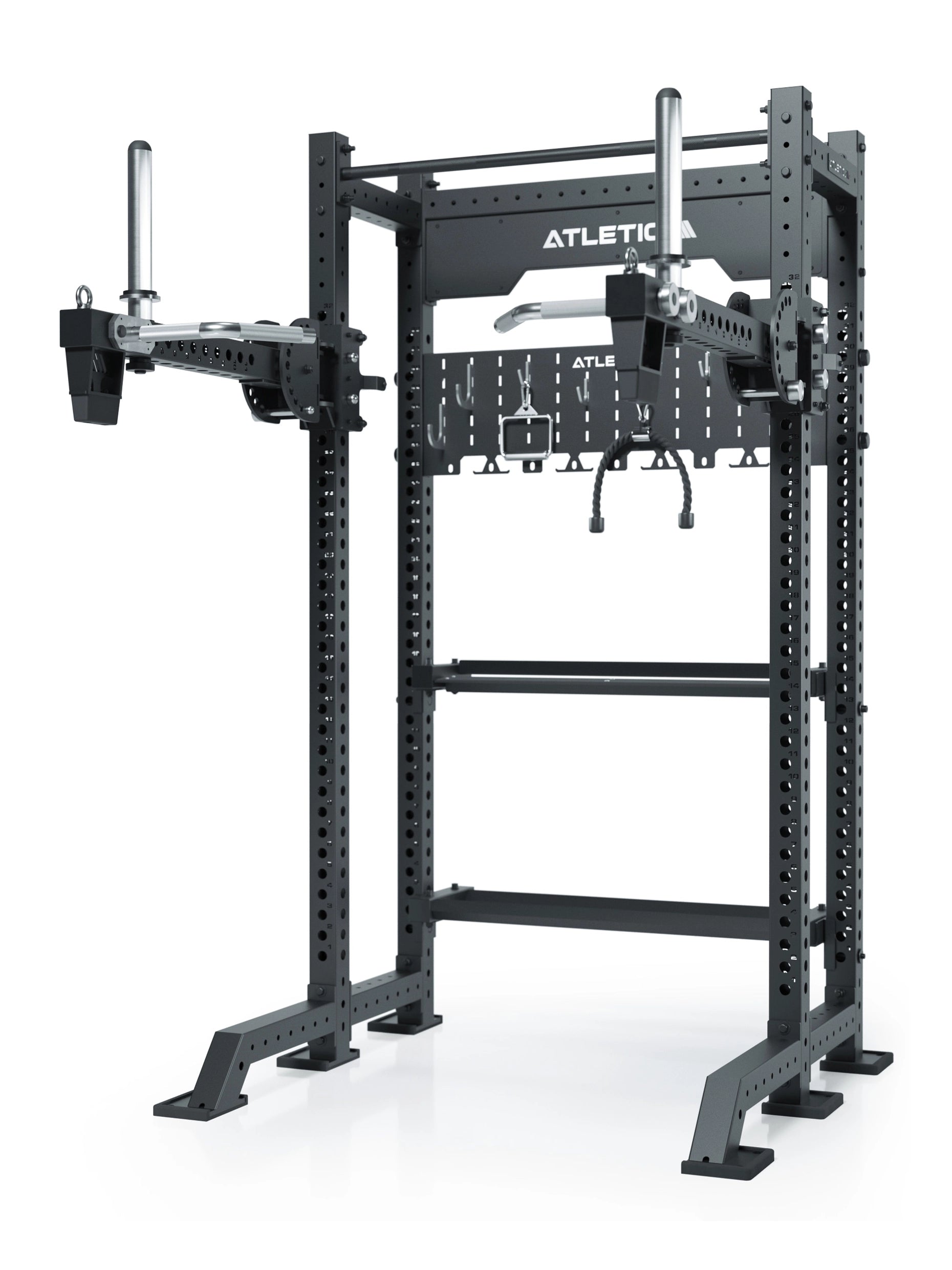 ATLETICA_R8_Stereo_Power_Rack_kompakt_mit_Jammer_Arms_und_Storage_System, 