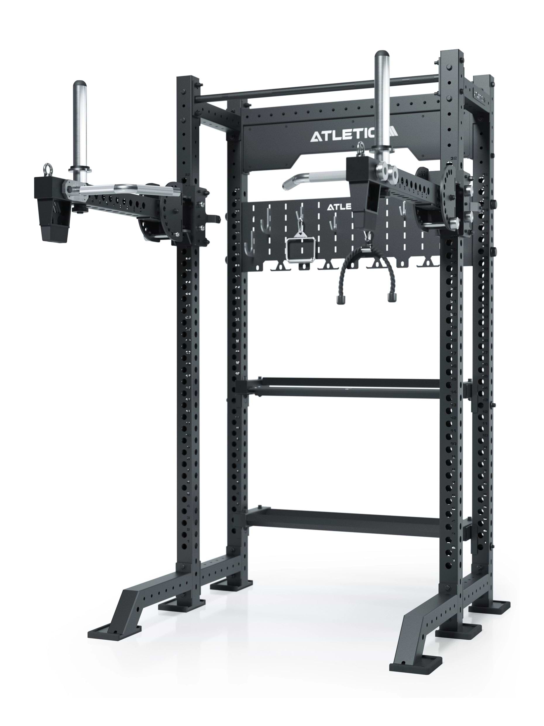 Power Rack R8 Stereo Max mit Storage System und Jammer Arms | vielfältige Trainingsmöglichkeiten bei geringem Platzbedarf