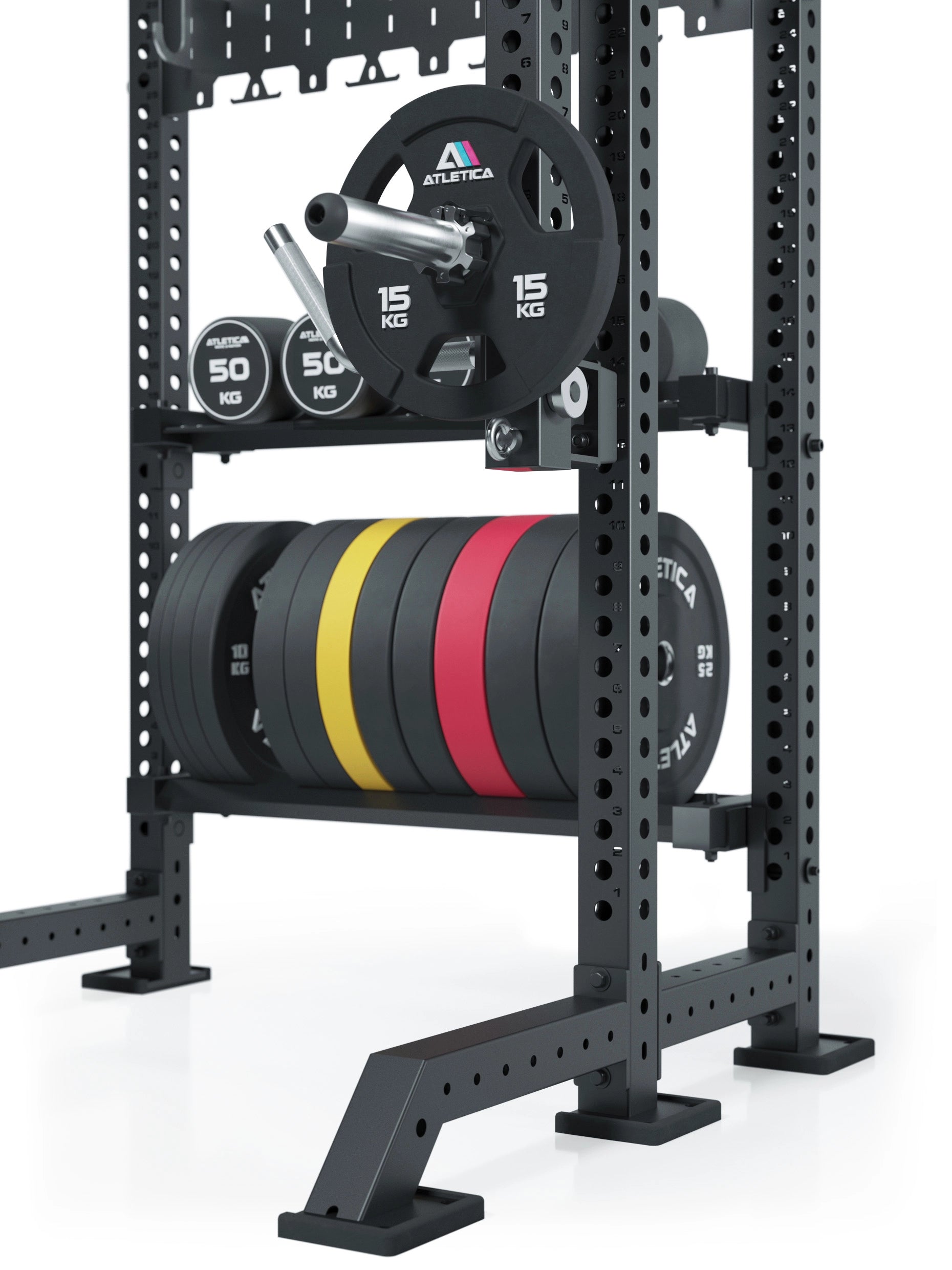 ATLETICA_R8_Stereo_Power_Rack_kompakt_mit_Jammer_Arms_und_Storage_System, 