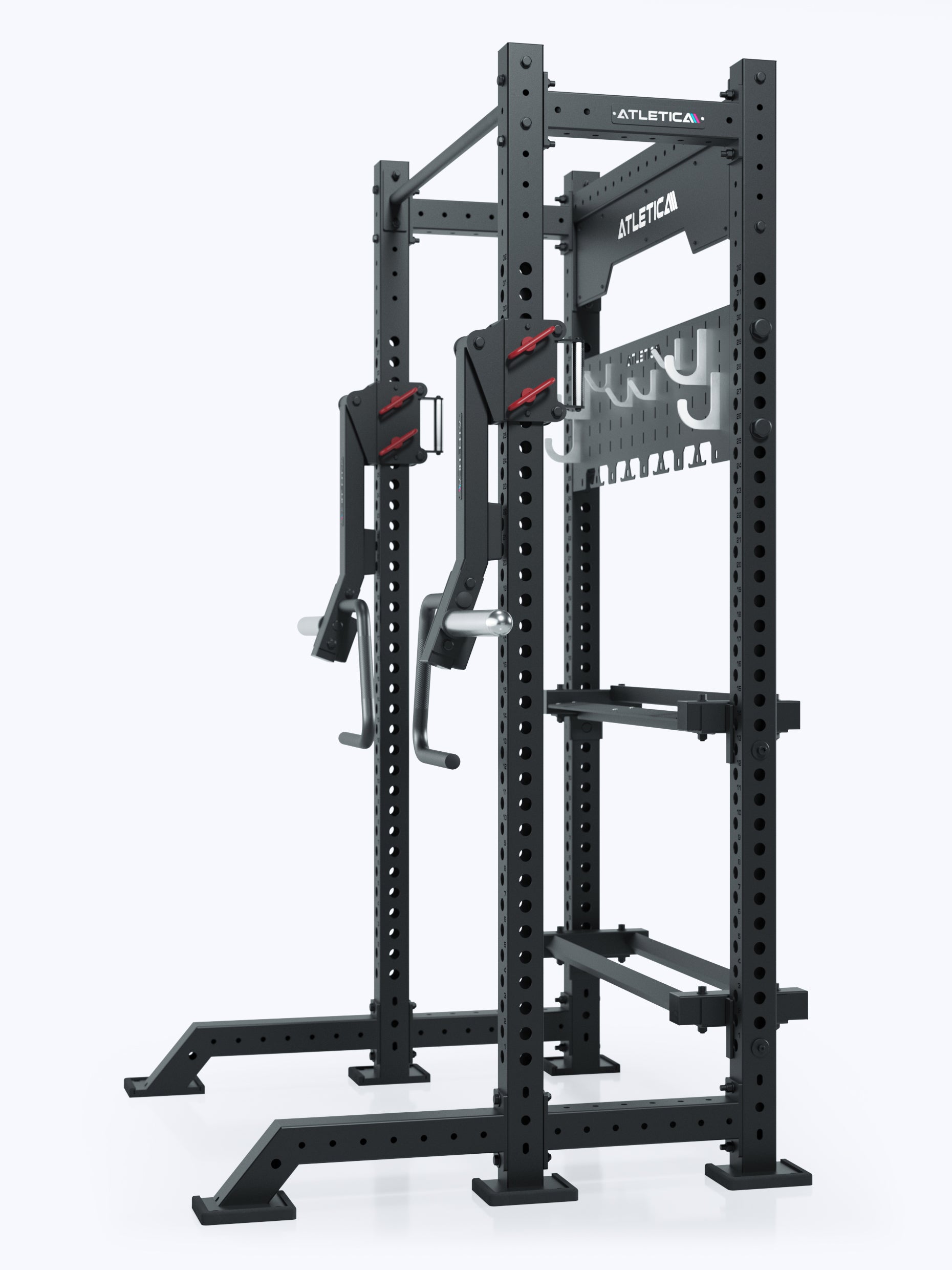 ATLETICA_R8_Stereo_Power_Rack_kompakt_mit_Jammer_Arms_und_Storage_System, 