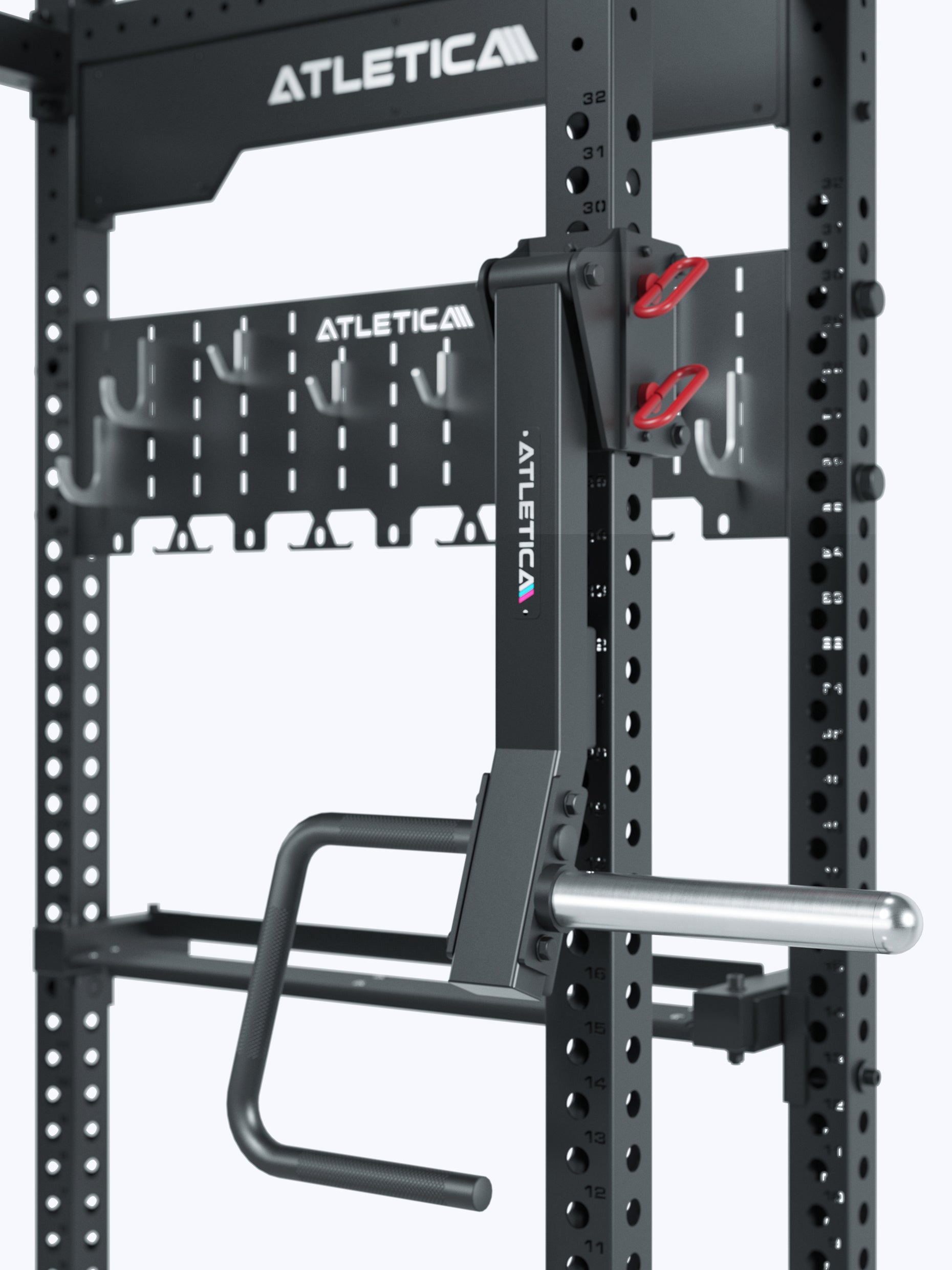 ATLETICA_R8_Stereo_Power_Rack_kompakt_mit_Jammer_Arms_und_Storage_System, 