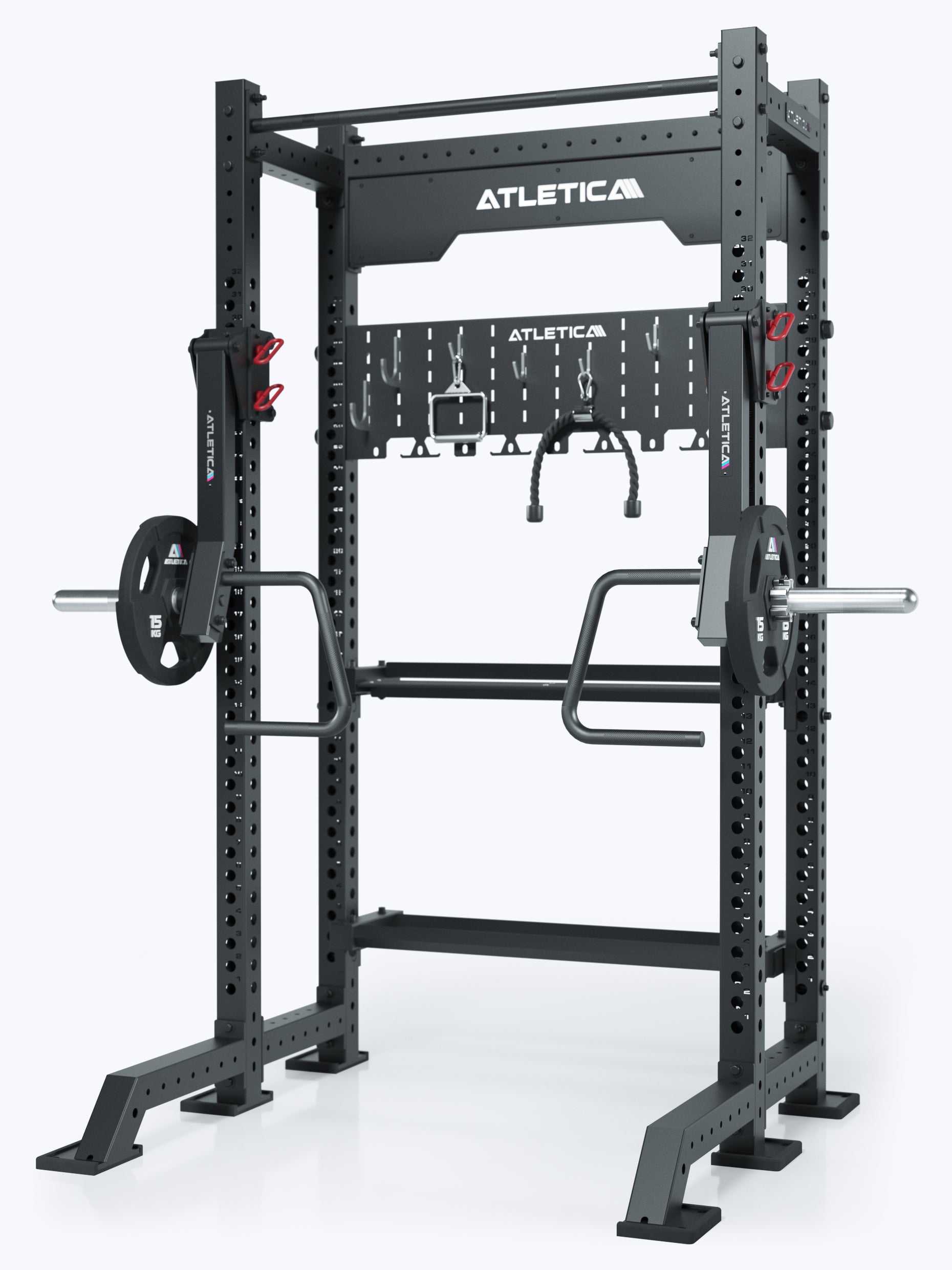ATLETICA_R8_Stereo_Power_Rack_kompakt_mit_Jammer_Arms_und_Storage_System, 