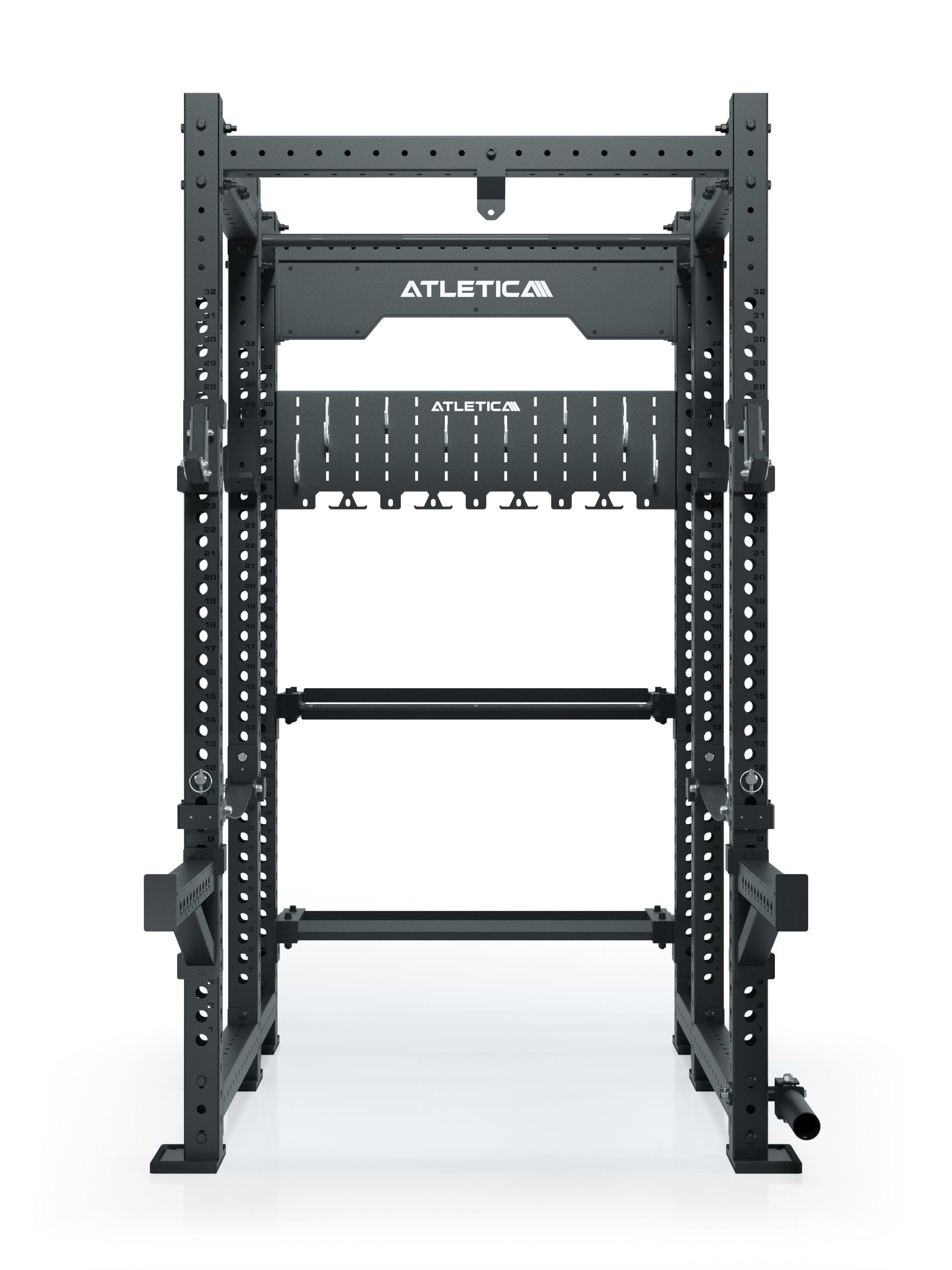 Utile Power Rack R8: Lagerregal für Kurzhanteln und Bumper Plates | Aufhängung für Boxsack