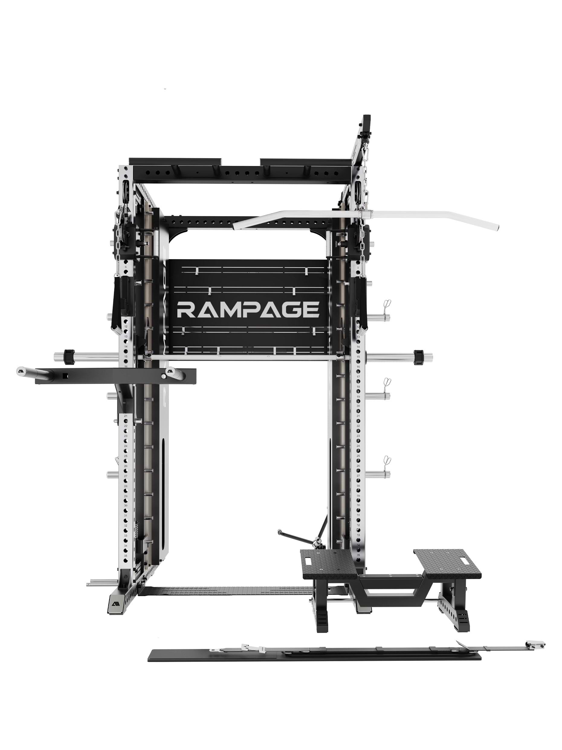 Kraftstation Rampage: Brushed-Steel Covers: schützen die Technik im Inneren und geben der Maschine ein luxuriöses Finish