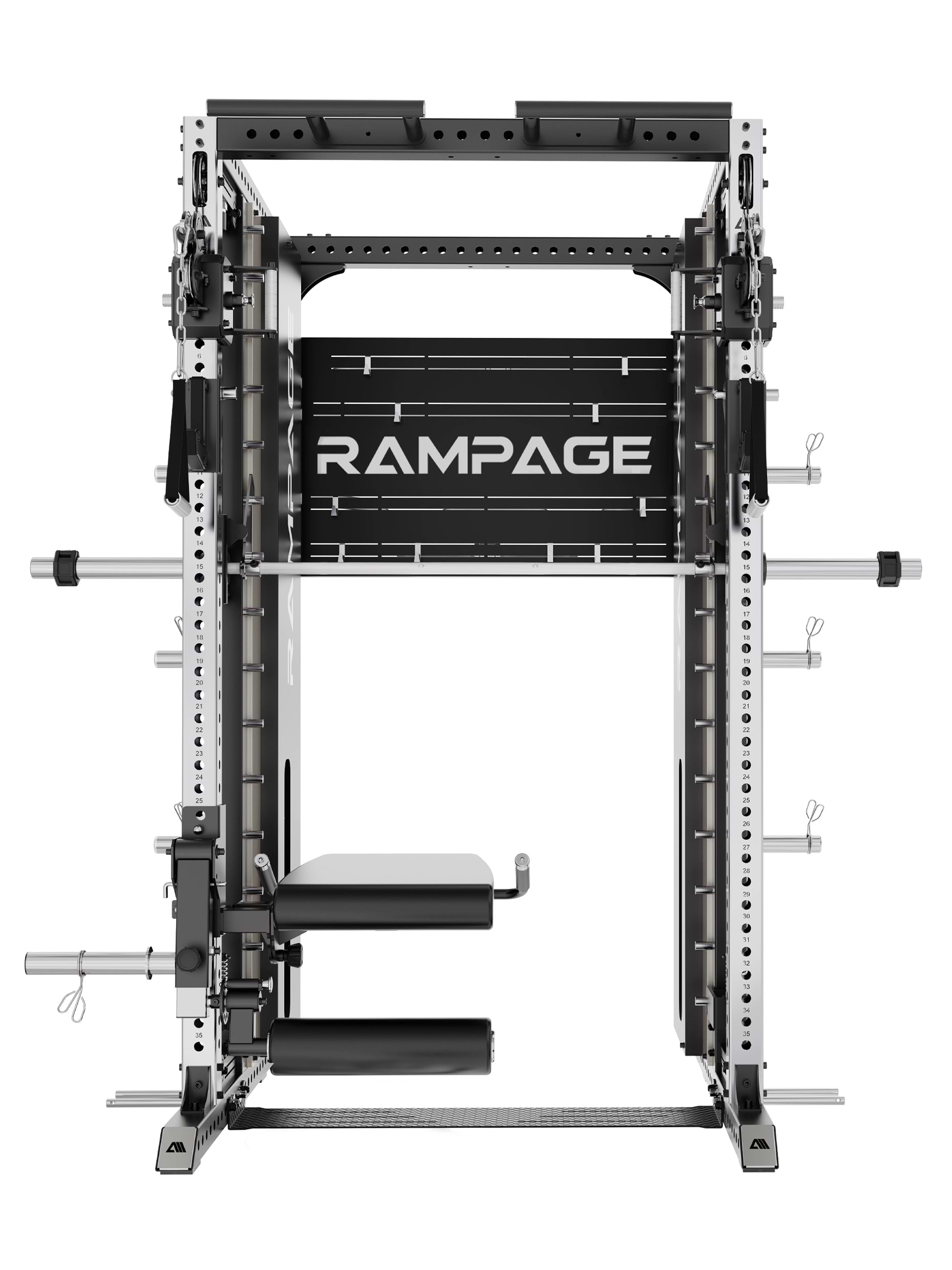 Rampage Kraftstation mit platzsparendem Design: mit einer Standfläche von nur 3,26 m² 