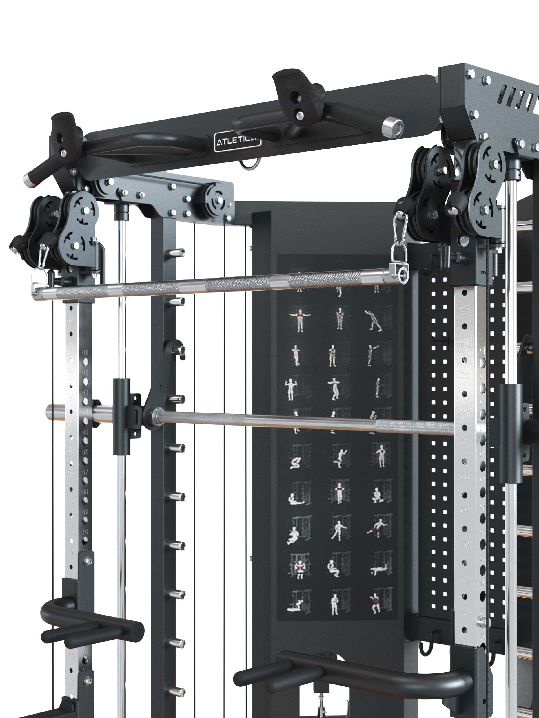 Kraftstation RAVEN dualen Kabelzug mit Übersetzung 1:1- & 1:2