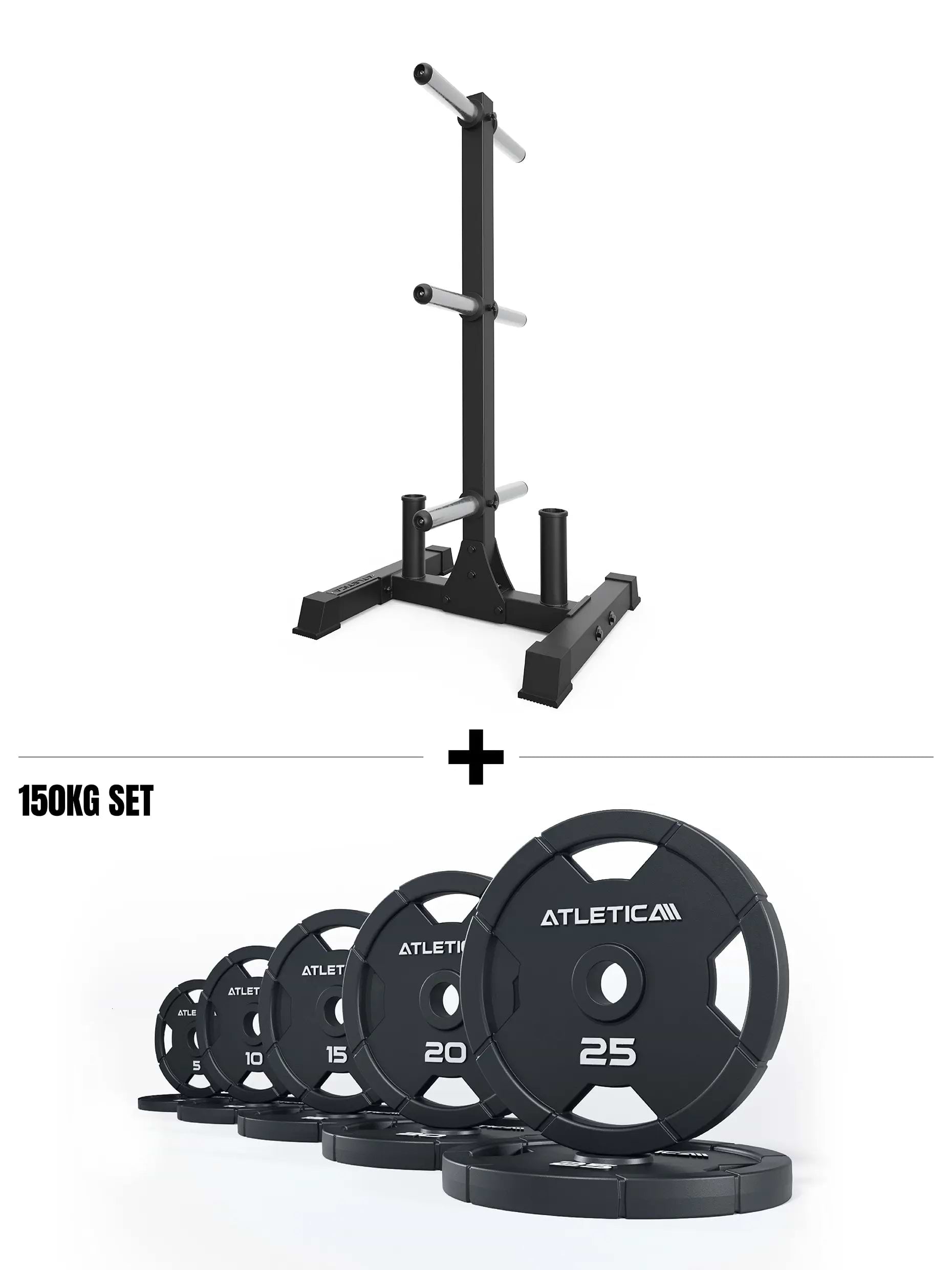 Rhino Ablage mit 150kg Iron Plates Set: Dimensionen