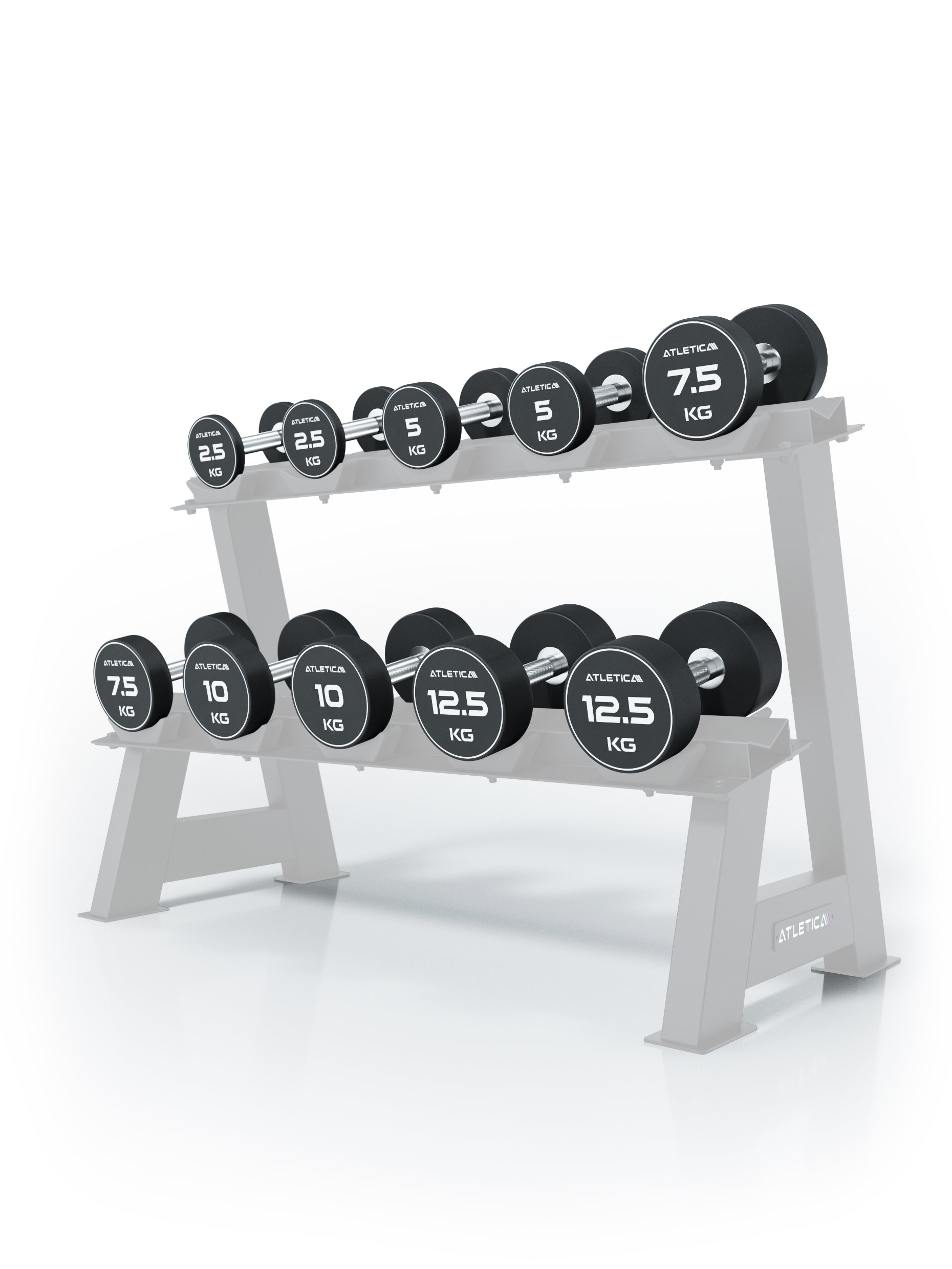 Atletica Polyurethan Rundhantel Set – Kurzhanteln für Home Gym und Studio