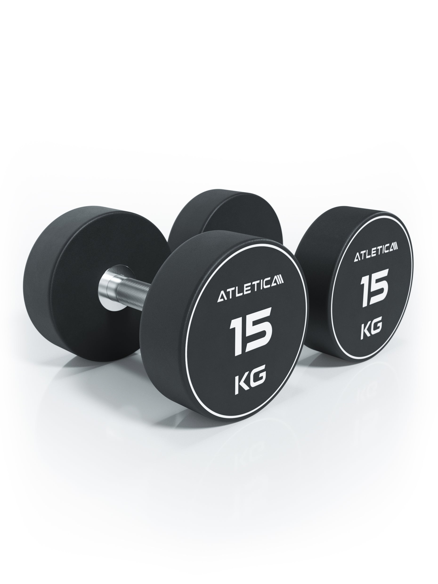 Gewichte: Rundhanteln, Polyurethan Rundhanteln (Paar)- Premium Design und Qualität, 