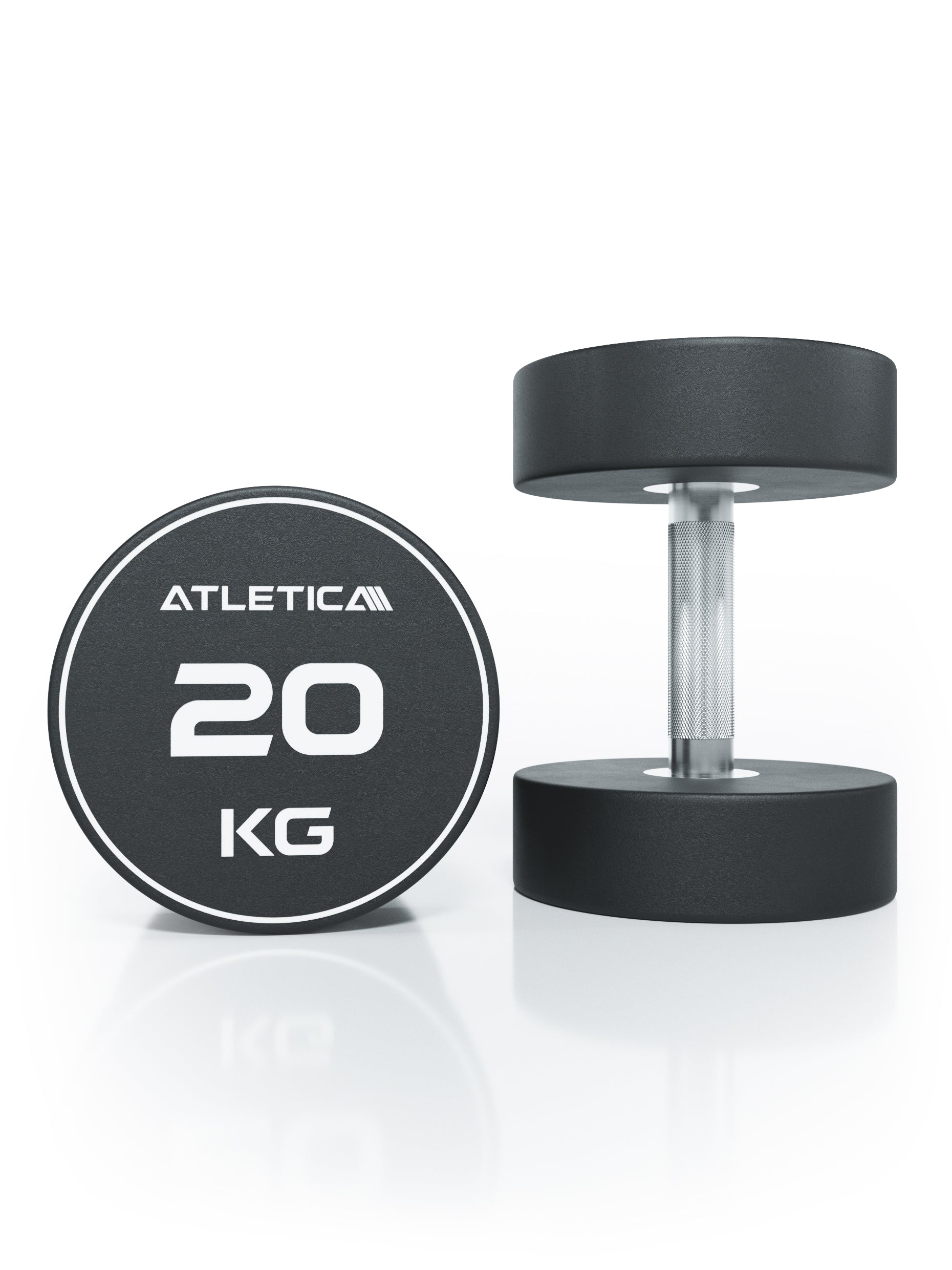 Gewichte: Rundhanteln, Polyurethan Rundhanteln (Paar)- Premium Design und Qualität, 