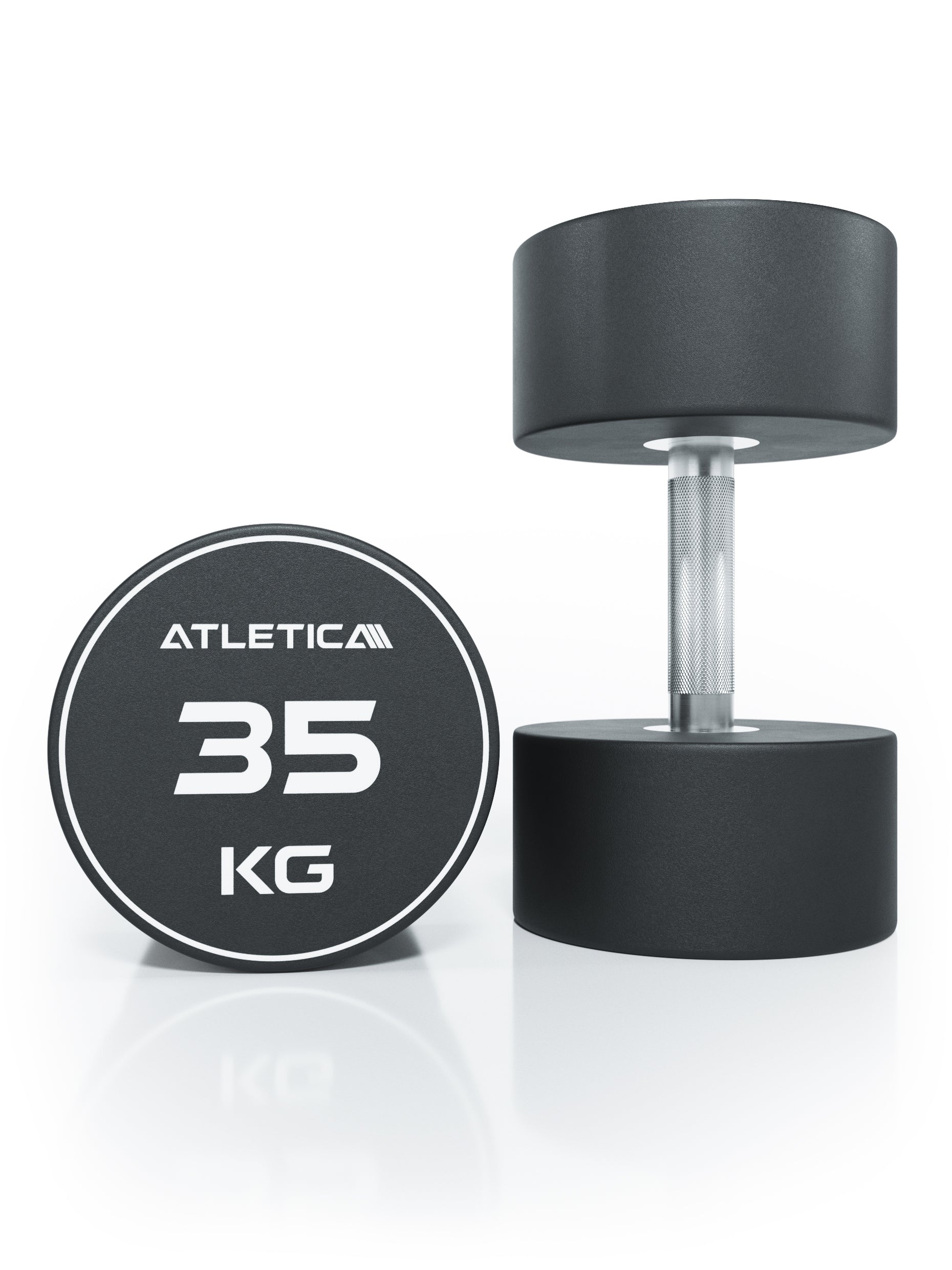 Gewichte: Rundhanteln, Polyurethan Rundhanteln (Paar)- Premium Design und Qualität, 