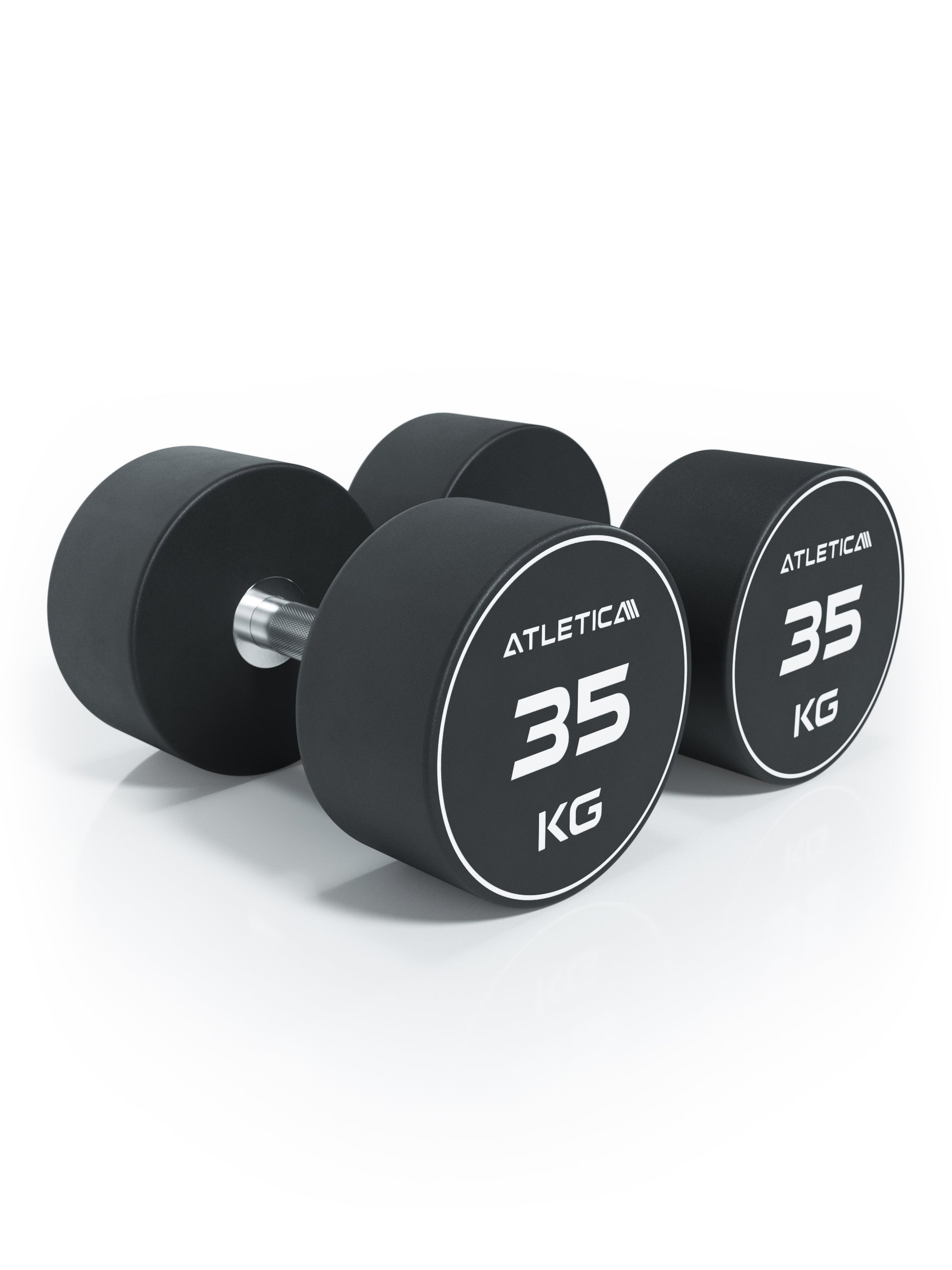 Gewichte: Rundhanteln, Polyurethan Rundhanteln (Paar)- Premium Design und Qualität, 