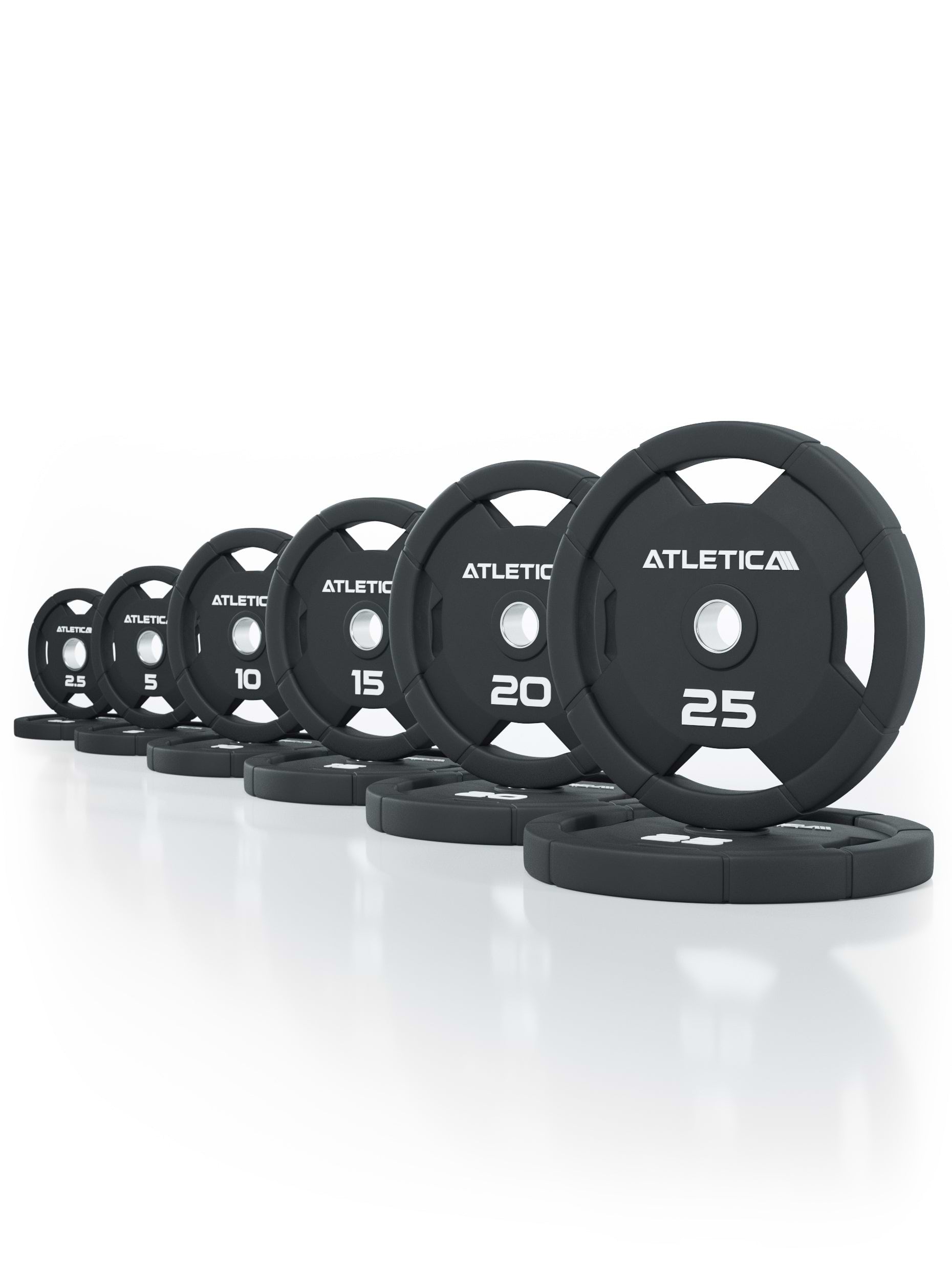4H Rubber Plates 155kg Set von Atletica 