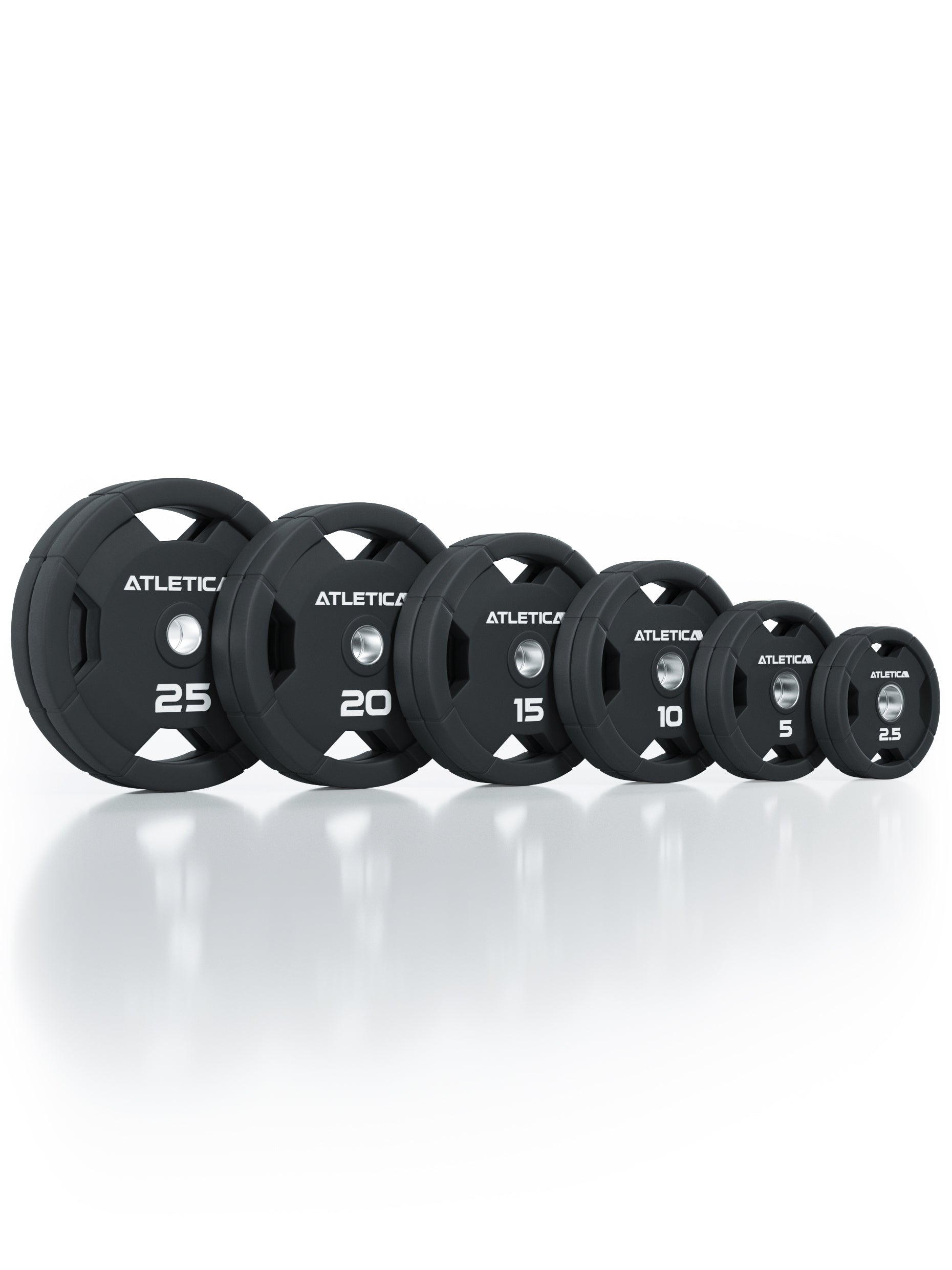 4H Rubber Plates Gewichte 155kg Set von Atletica