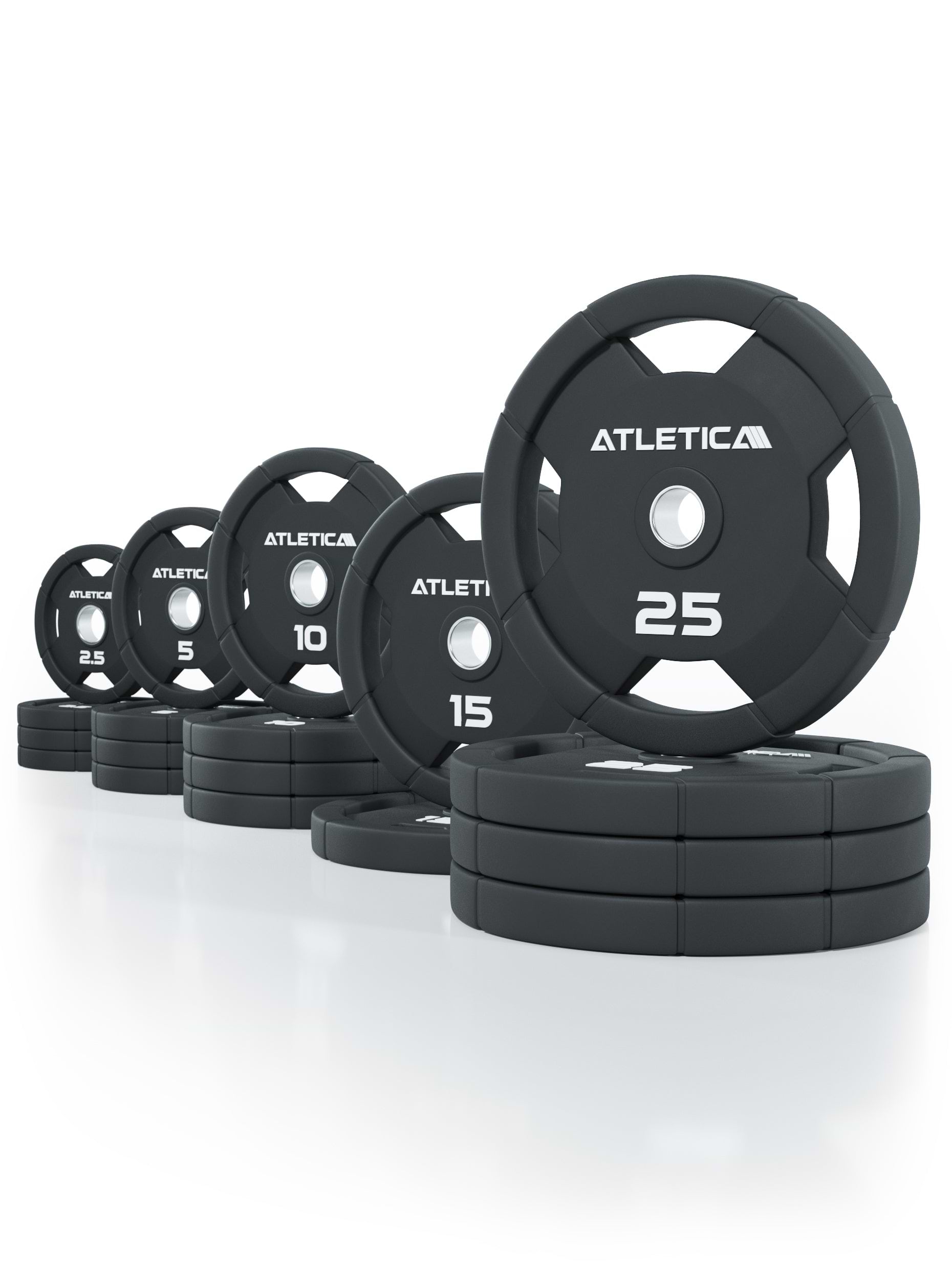 4H Rubber Plates 200kg Set von Atletica 