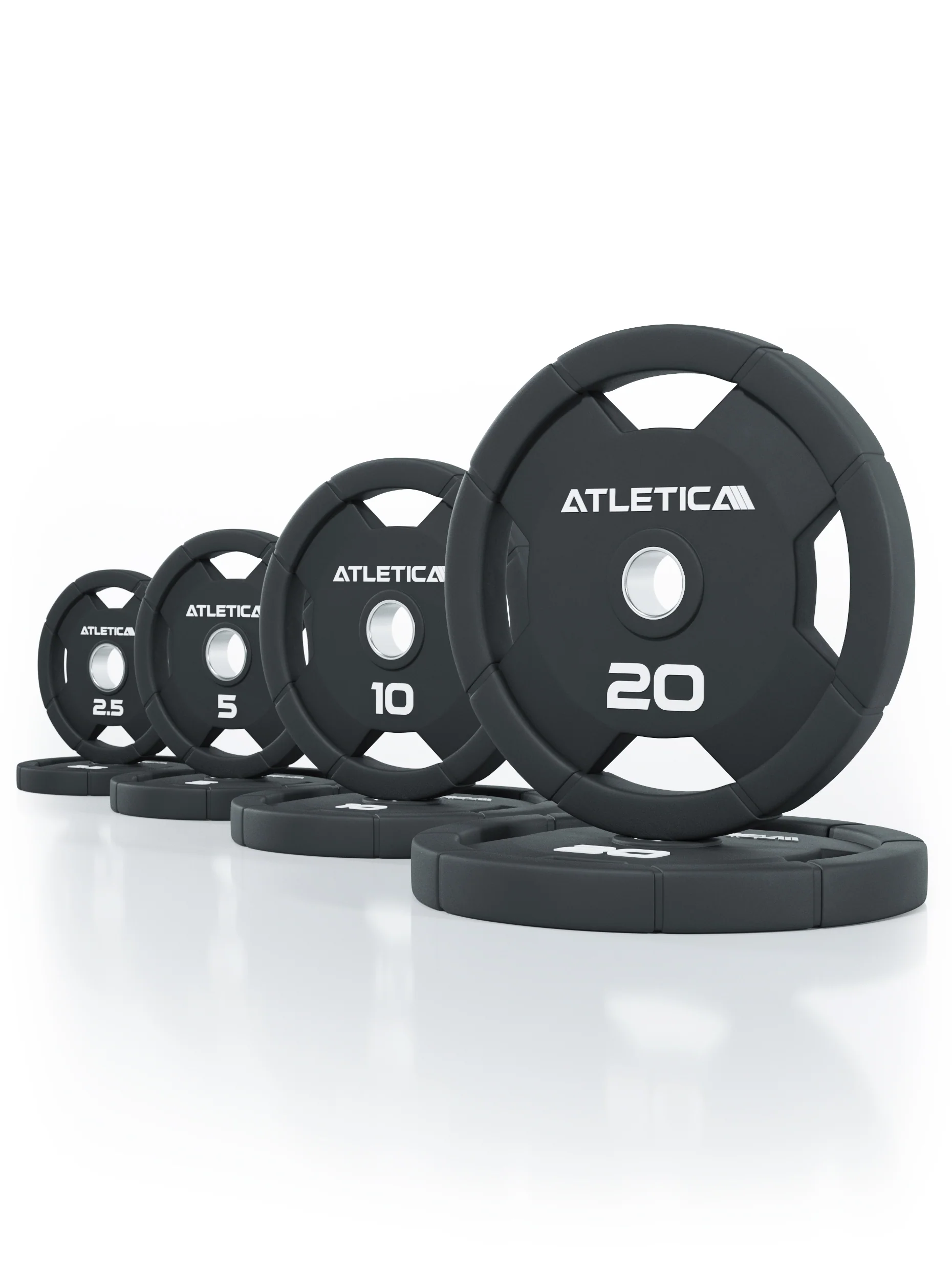 4H Rubber Plates 75kg Set von Atletica