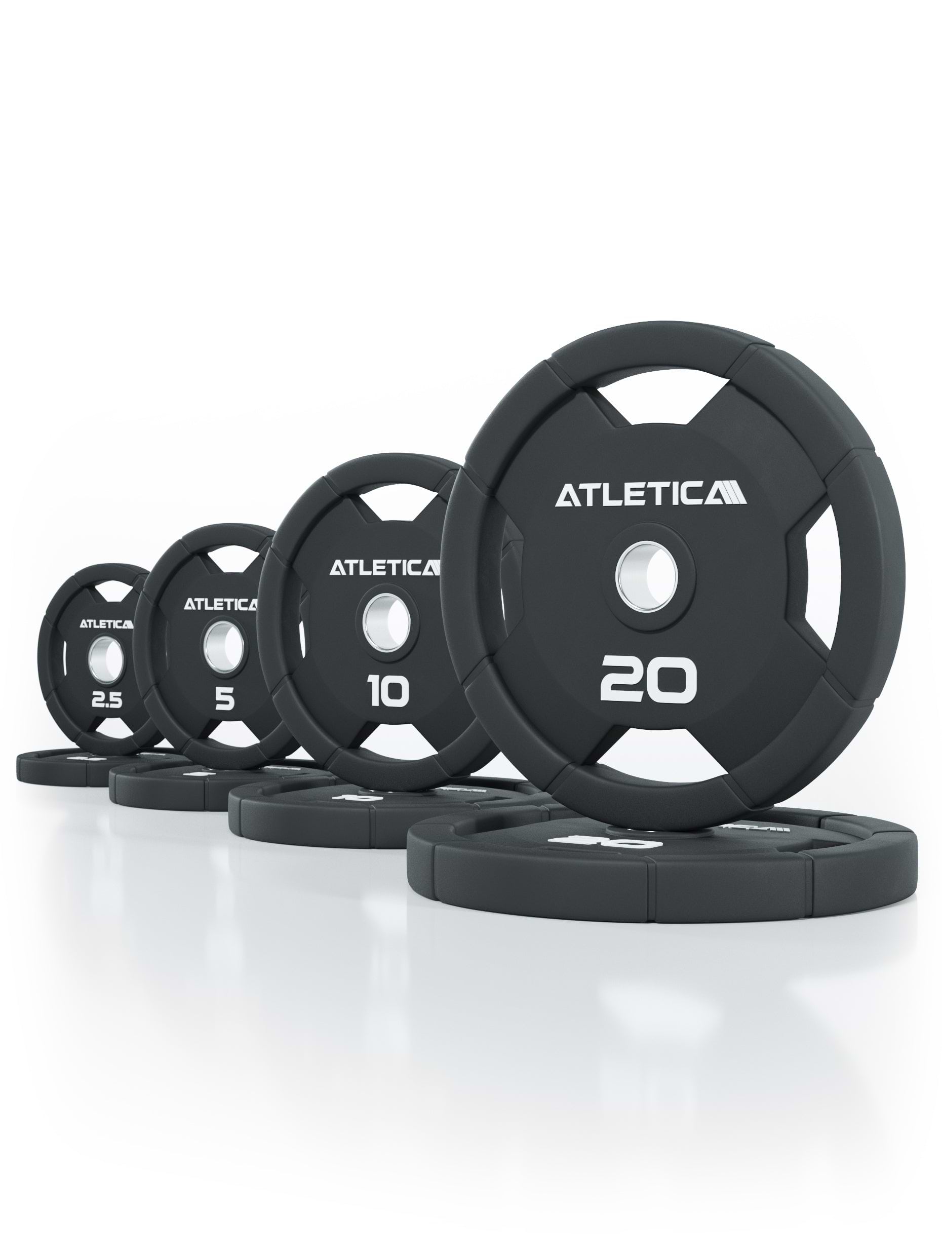 4H Rubber Plates 75kg Set von Atletica 