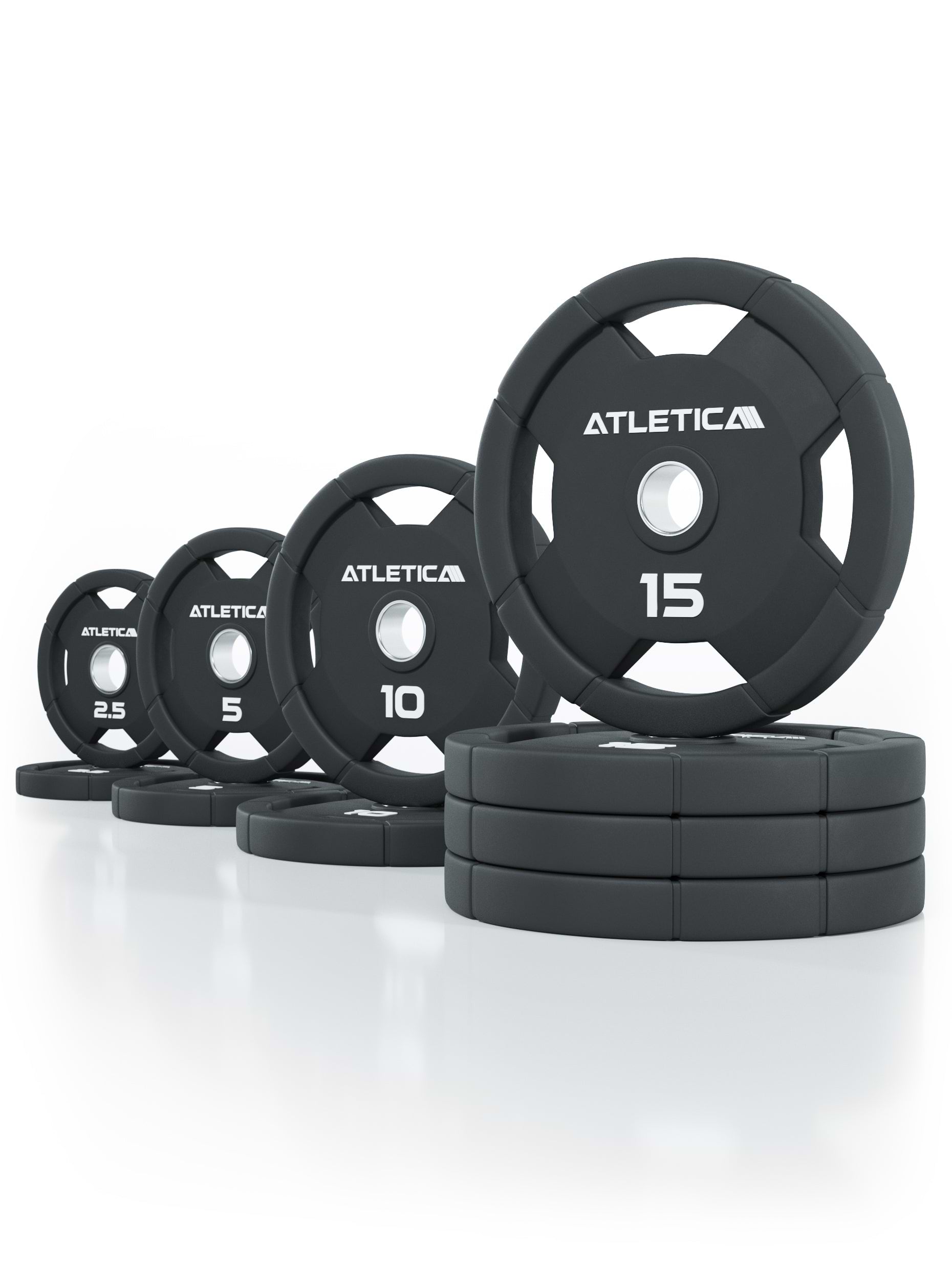 Hantelscheiben 4H Rubber Plates 95kg Set von Atletica