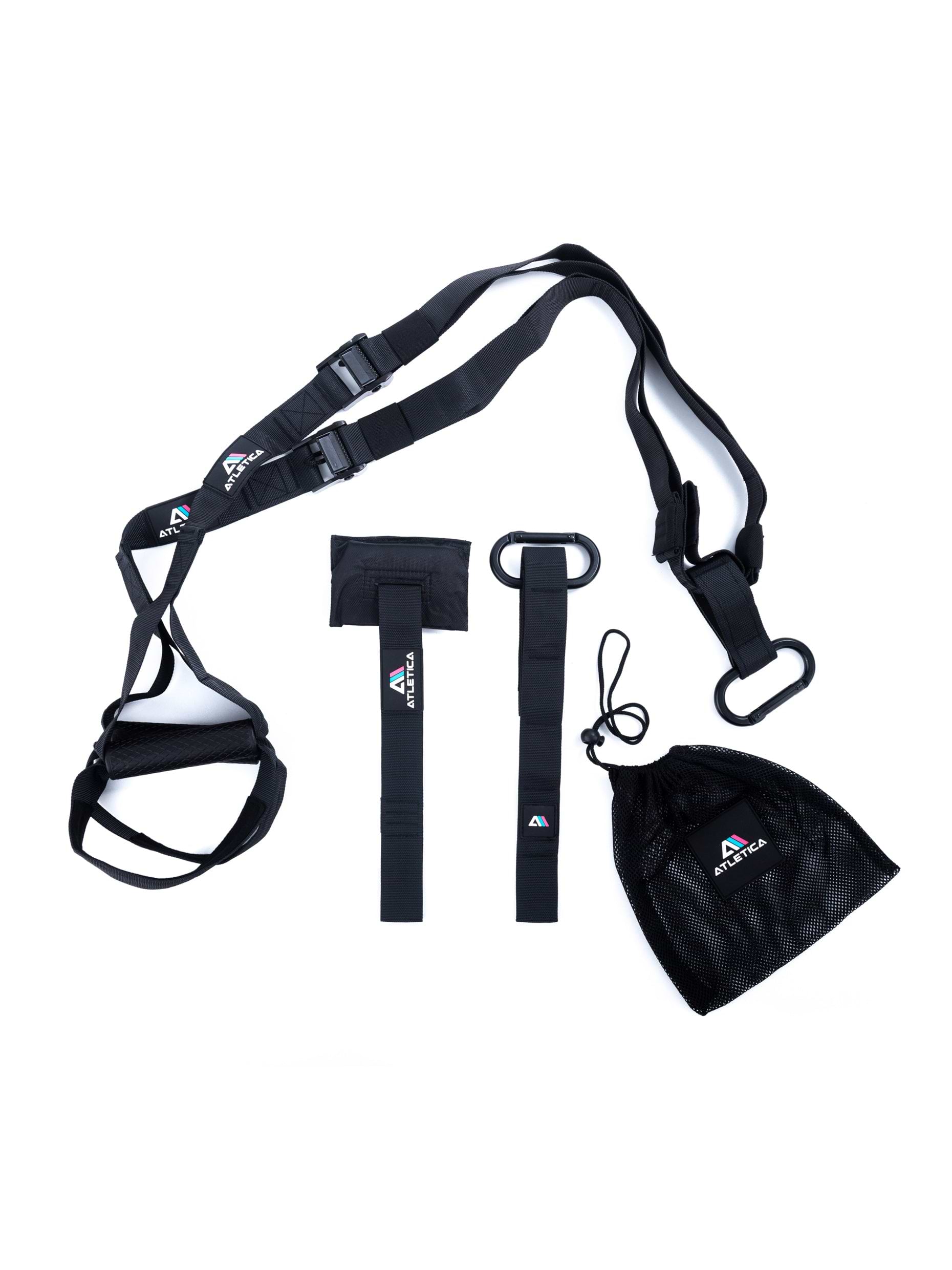 Schlingentrainer: Schwer belastbar dank hochwertiger Materialien | Kompakt, leicht und funktionell | Einstellbare Länge und angenehme Griffe