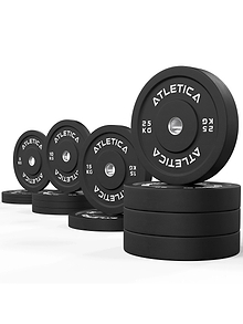 Bumper Plates Gewichte:190 kg Gewichtsscheiben bestehend aus 4x 5 kg ∣ 4x 10 kg ∣ 2x 15 kg ∣ 4x 25 kg | 50 mm