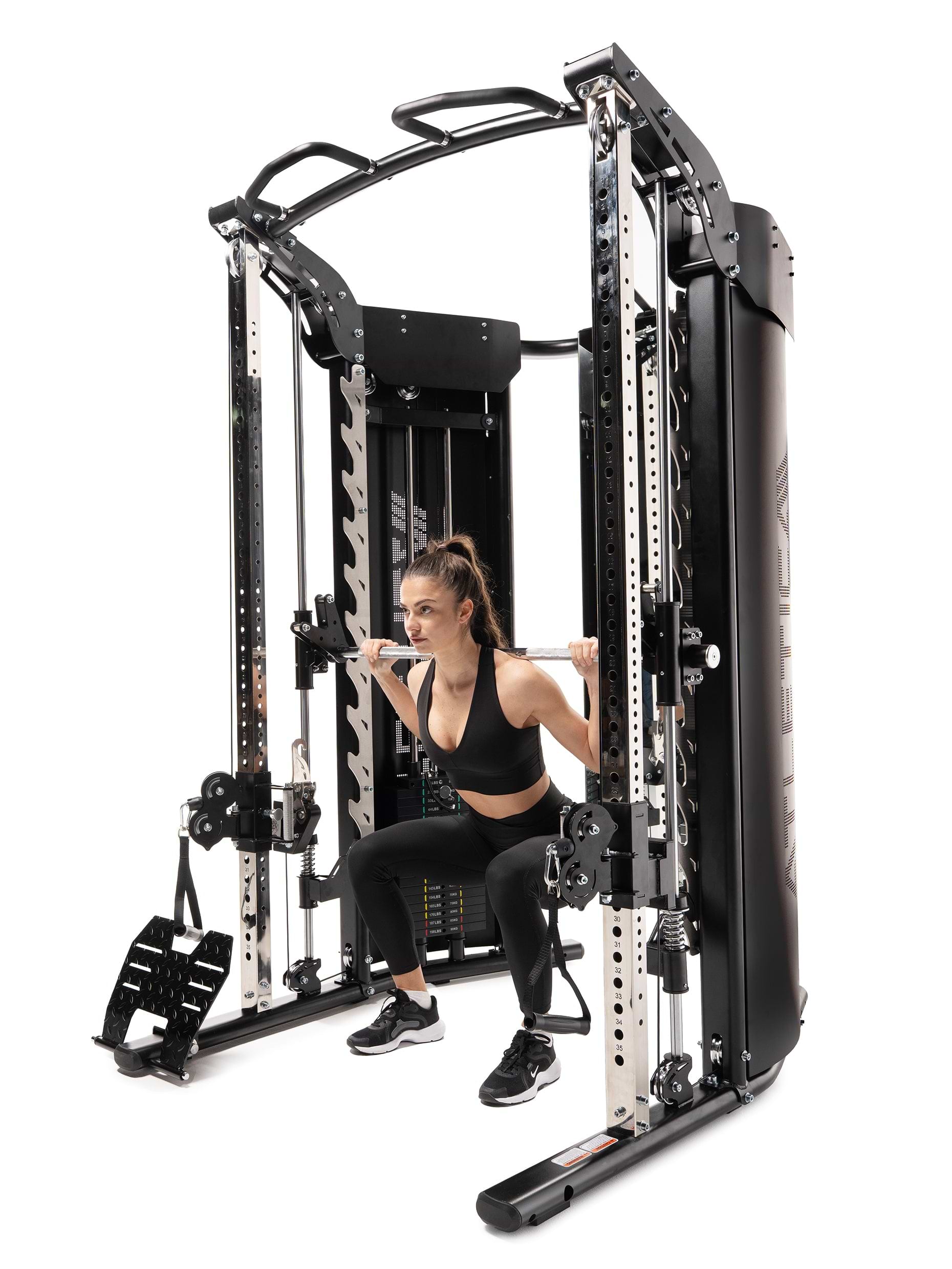 Kraftstation Quantum Pro Multipresse Übungen mit der Stange