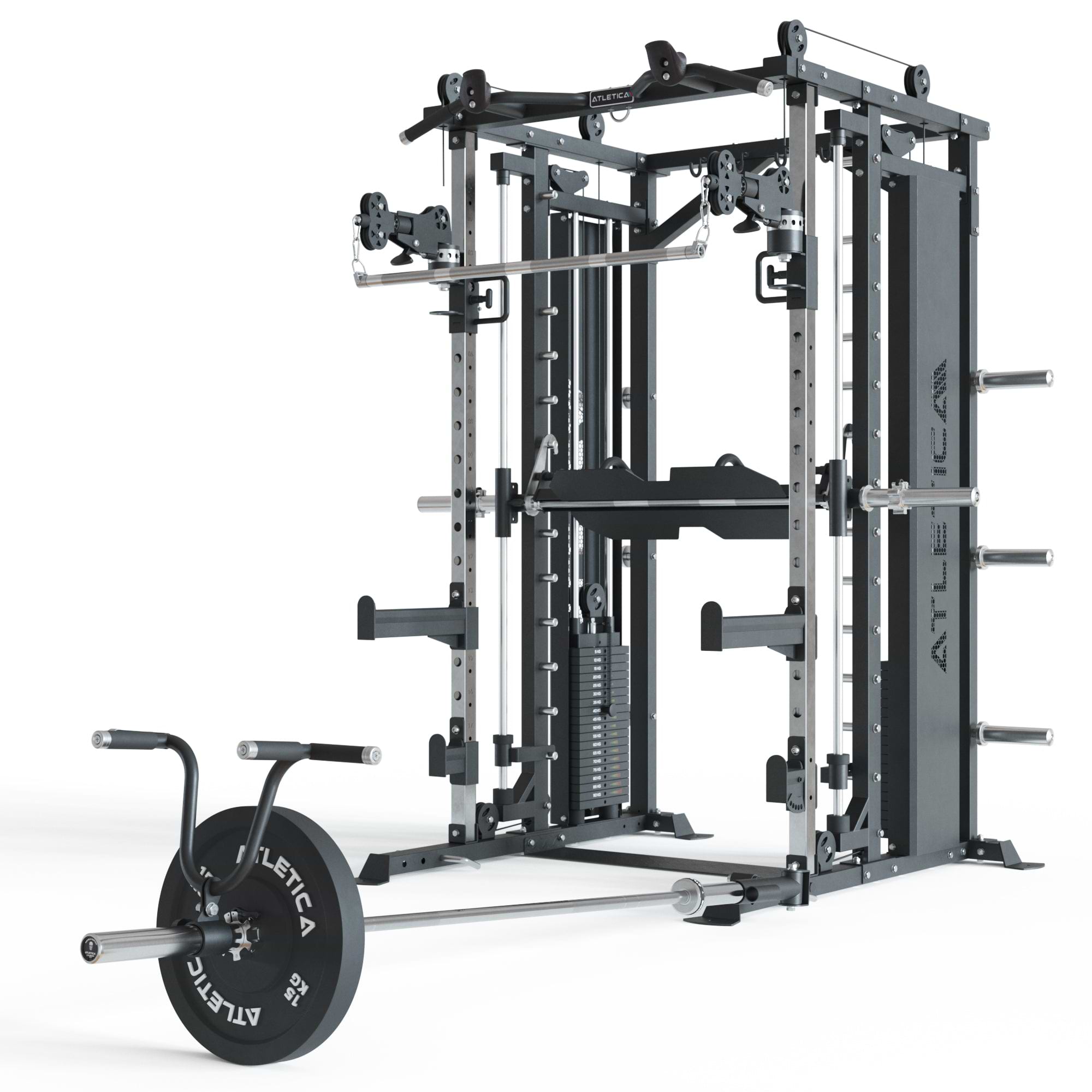 Kraftstation ATLETICA X-Fortress: mit 180kg Steckgewichten TARGET Set