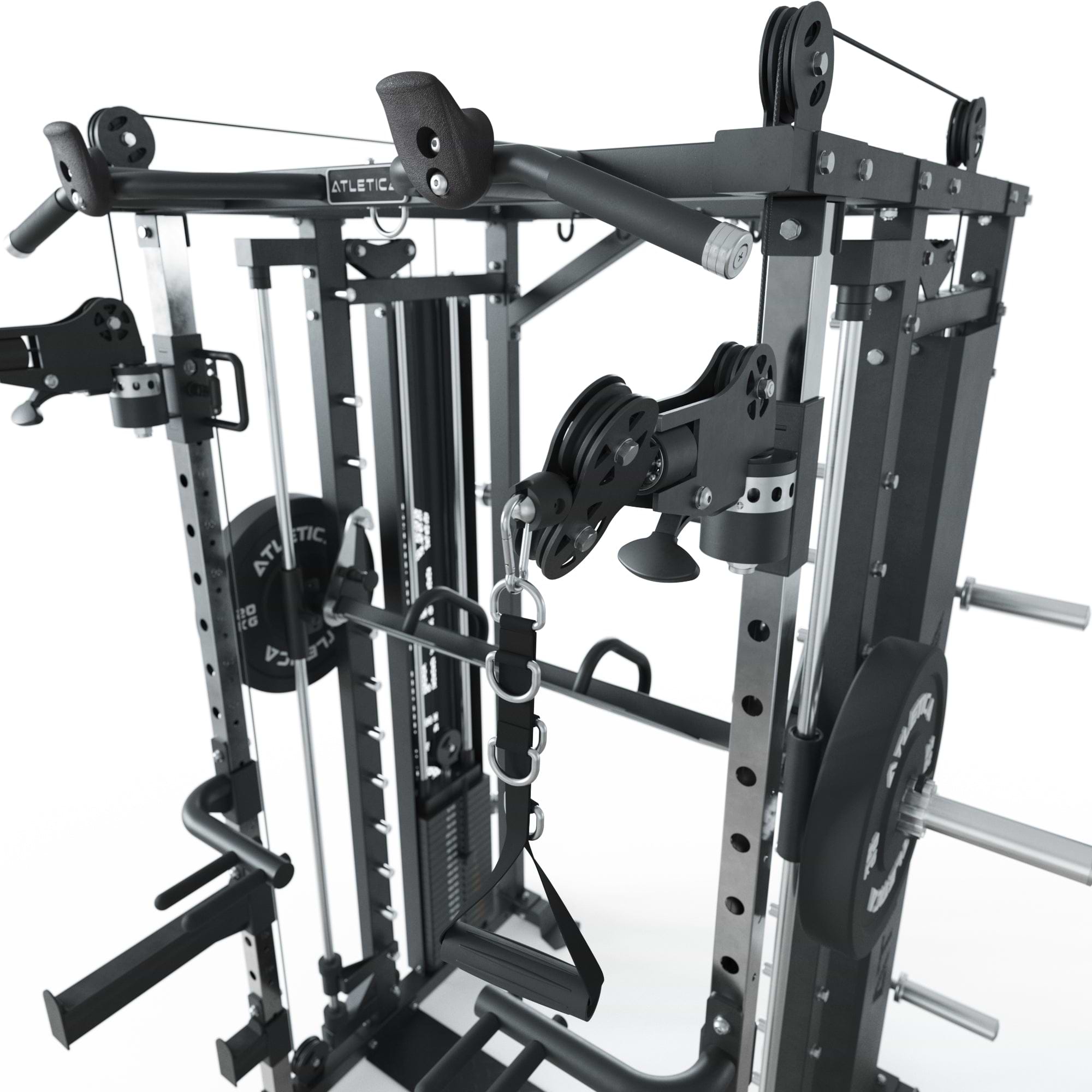 Kraftstation mit Smith Maschine X-Fortress: Set mit Jammer Armen