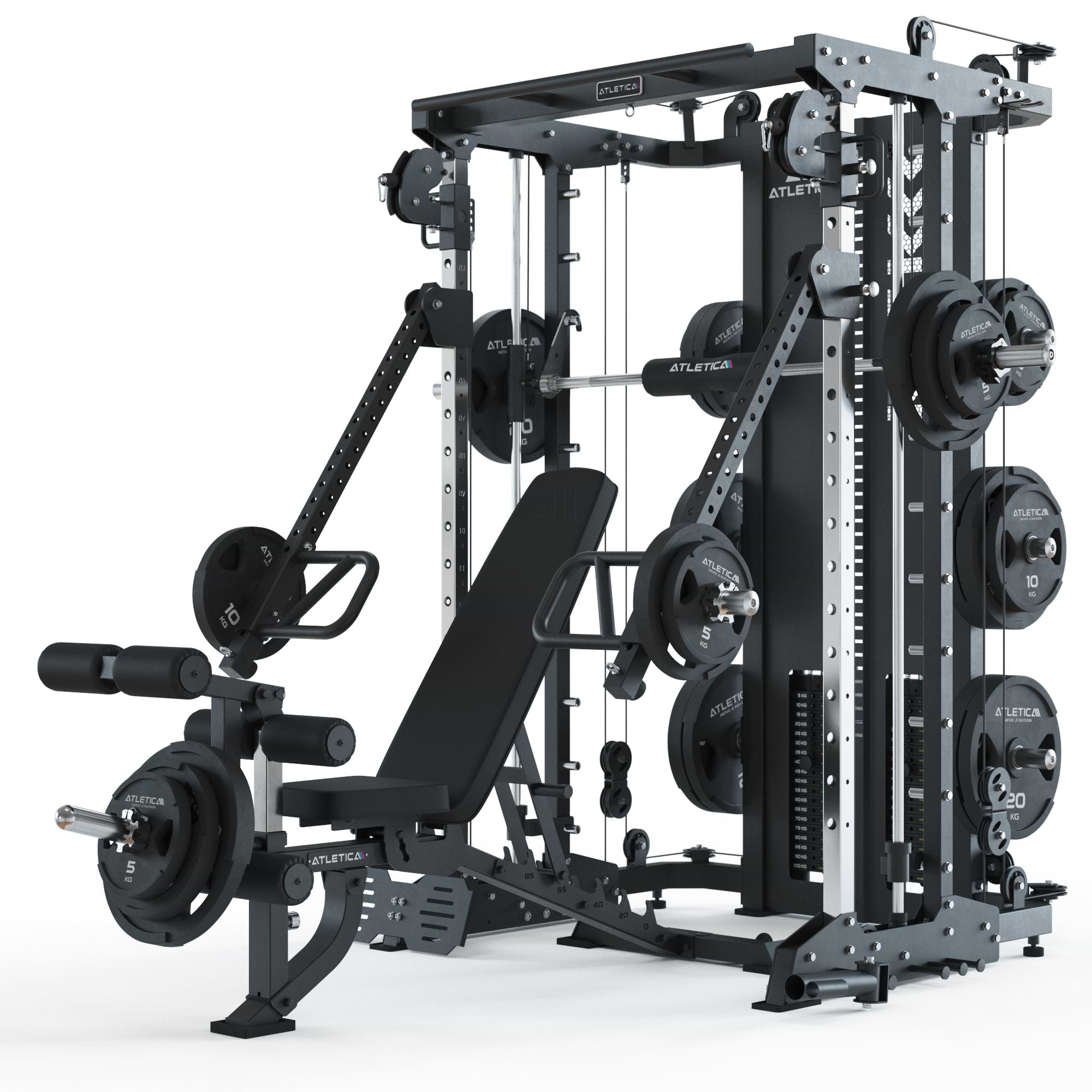 ATLETICA  Multipresse mit Hantelbank Set KSK Combat: #variants_ksk-+-jammer-arms-+-b2-legmaster-bench