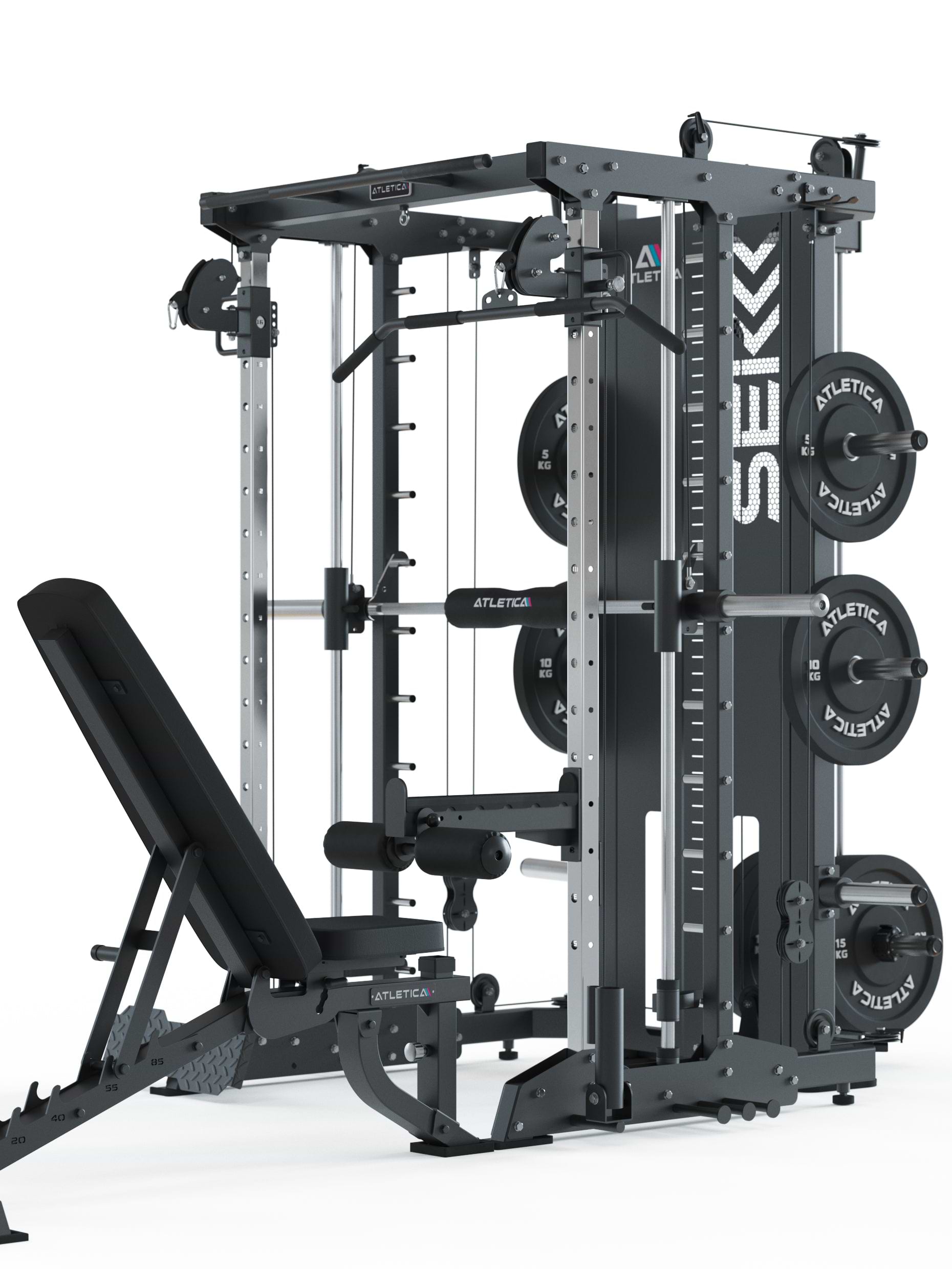 SEK Kraftstation mit B2 Hantelbank für Krafttraining zuhause