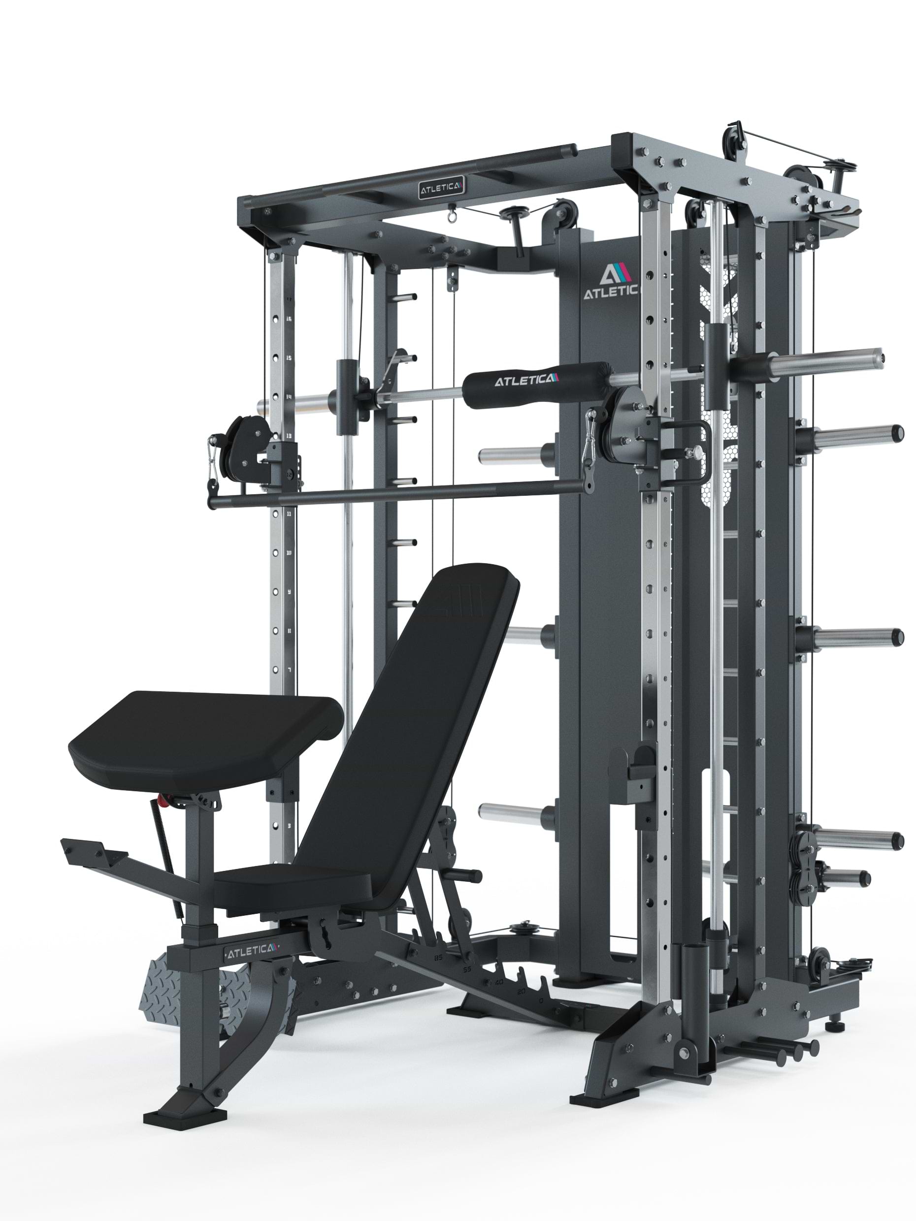 Kraftstation SEK mit B2 ArmMaster Hantelbank von Atletica