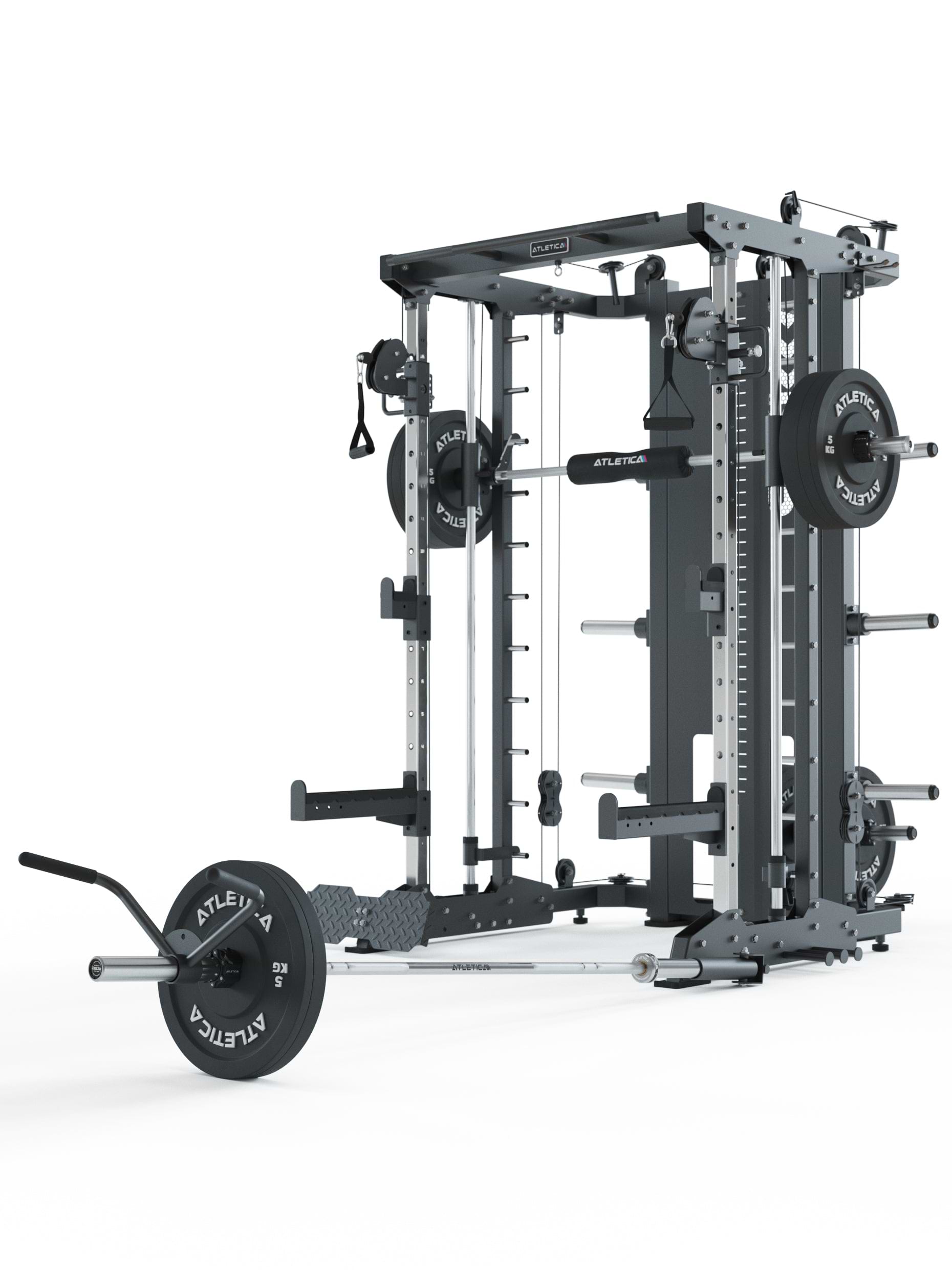 SEK Kraftstation mit Delta Hantelstange für intensives Krafttraining