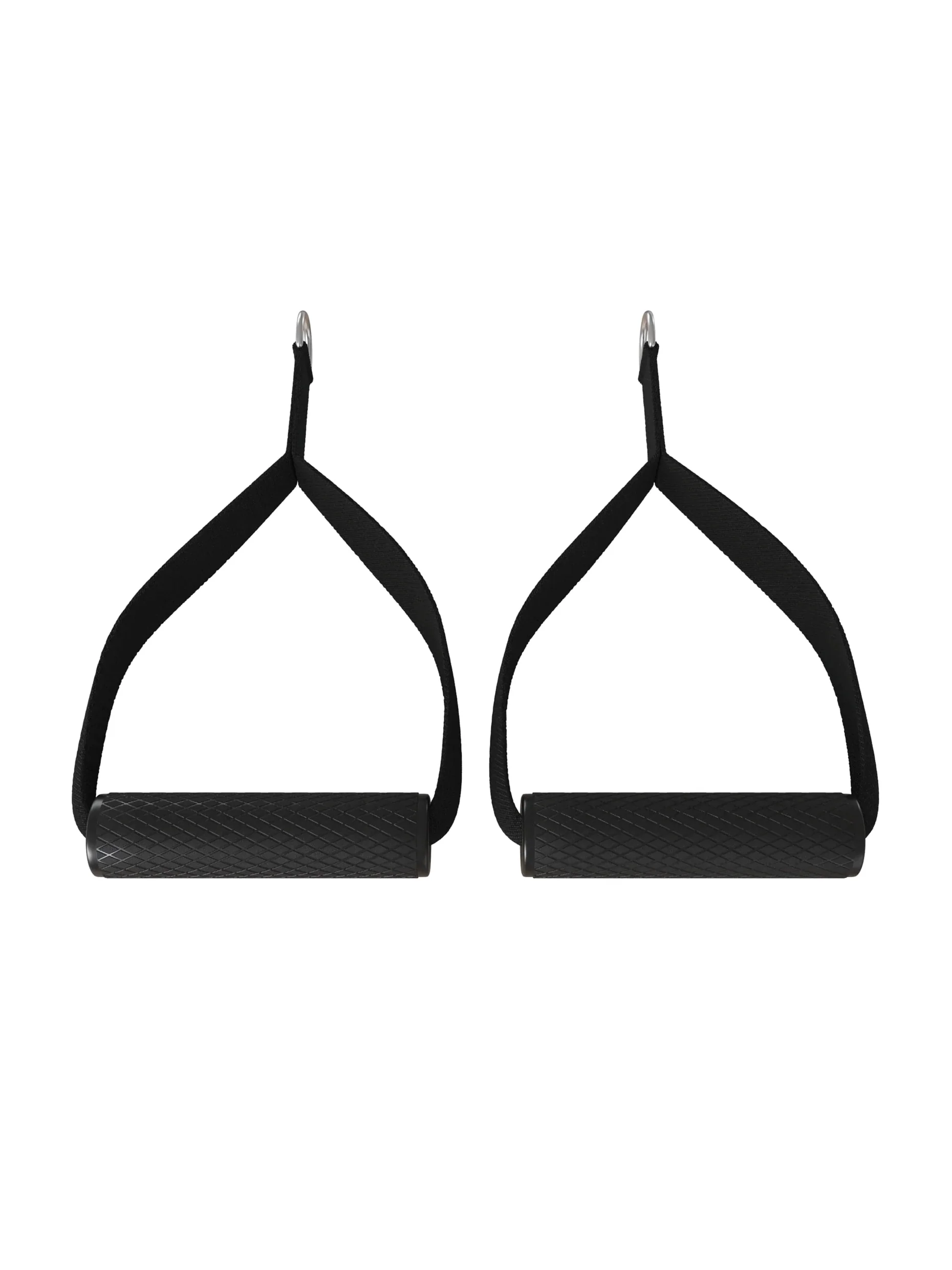 Einhandgriffe Zubehör: Paar | Universeller Kabelzug-Griff | Leichte Ausführung | Hochwertiges und belastbares Nylon | PVC-Griffstück mit Struktur