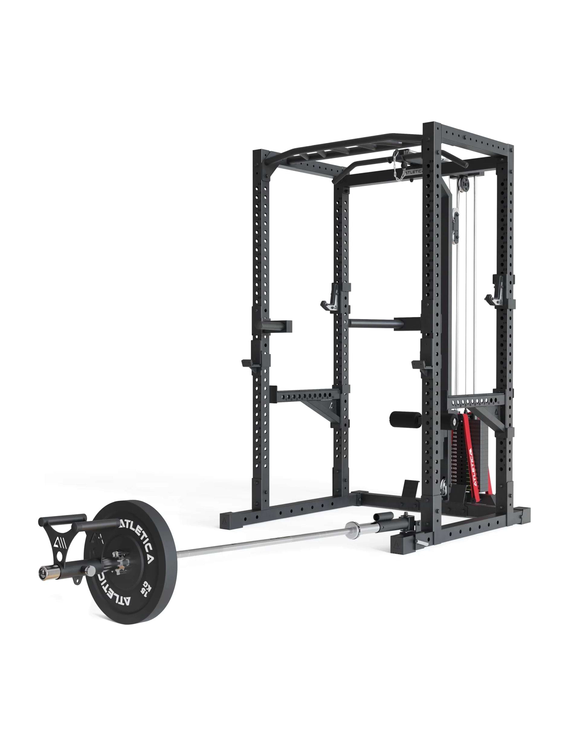 Zuggriffe & Stangen: Langhantel-Aufsatz und Kabelzug-Griff in einem | Allround-Lösung für ein komplettes Rückentraining