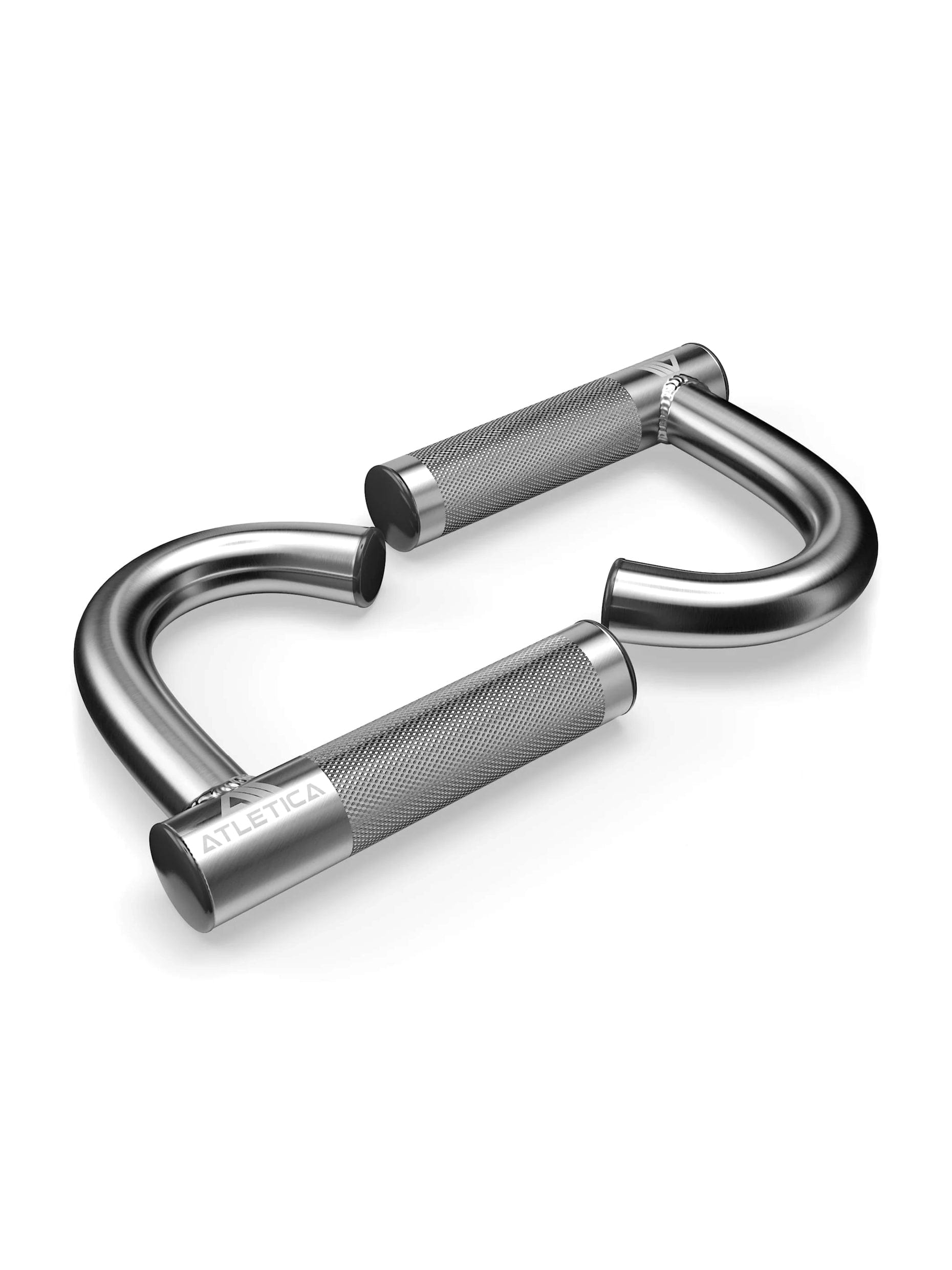 Zuggriffe und Stangen, Pull-Up-Griffe: Paarweise | Für einen neutralen Griff an einer Klimmzugstange | Hochwertiger Vollstahl mit Hartchrom-Beschichtung und Knurling