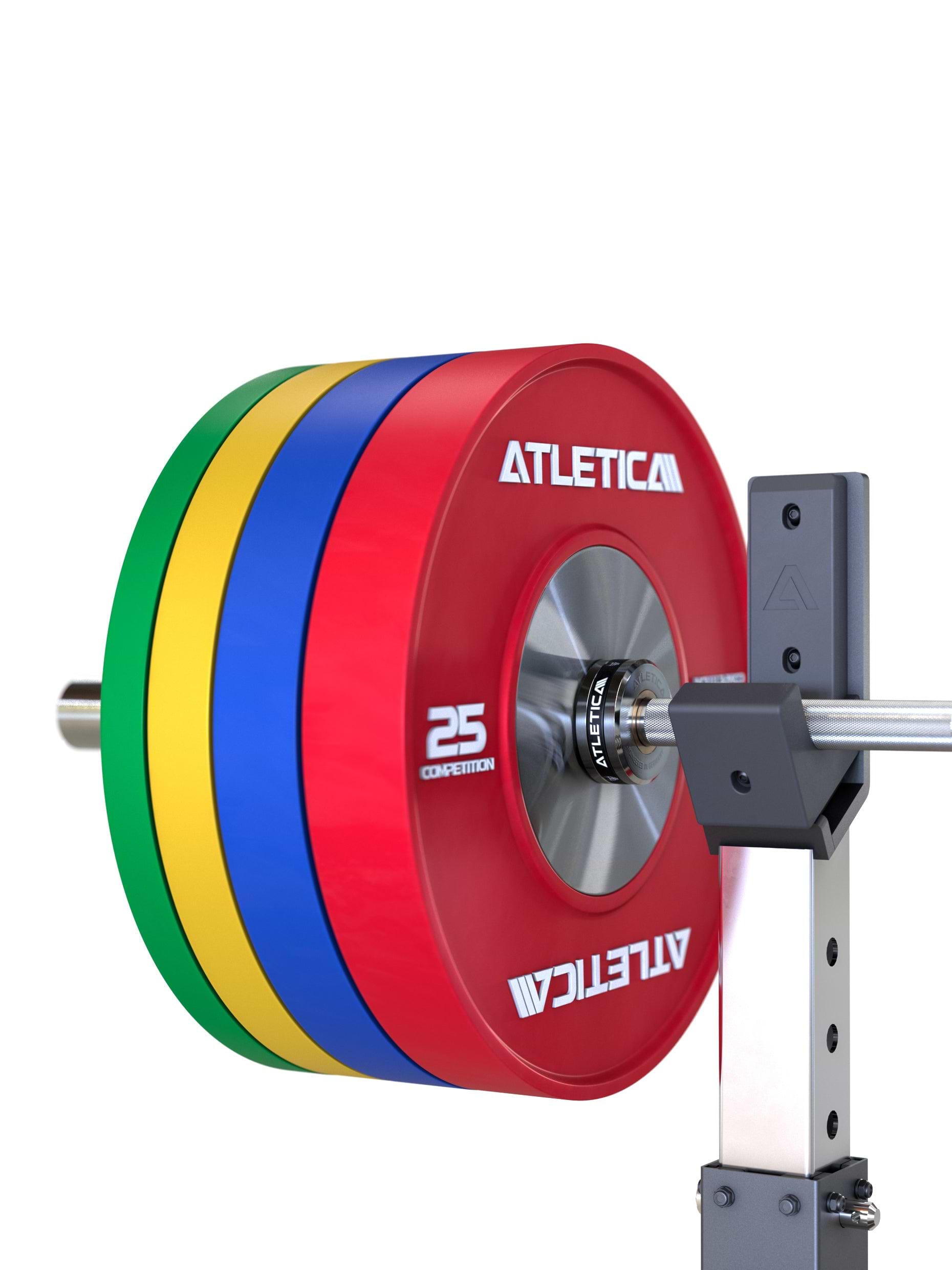 Delta Langhantel in Chrome mit Competition Bumper Plates