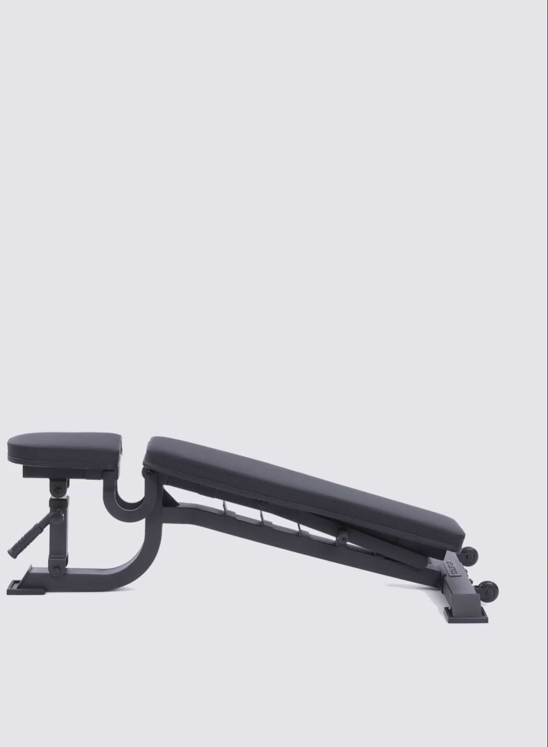 Hantelbank B2 negativ verstellbar: Neigungswinkel von -15° bis 85°, Rückenlehne 7-fach, in schwarz