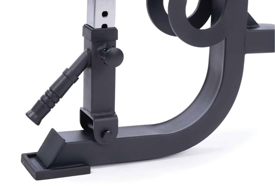 Hantelbank B2 verstellbar: hohe Stabilität und Sicherheit dank 2,5 mm dickem Stahl 