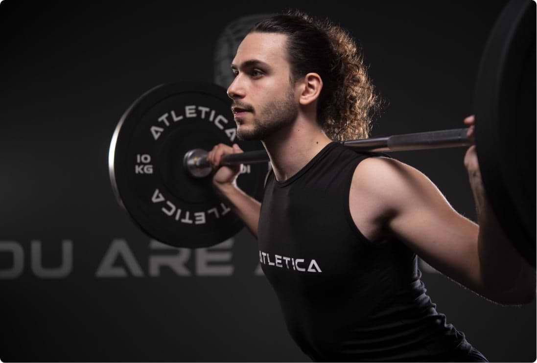 Langhantel Zeta für kleine Räume: Back Squat