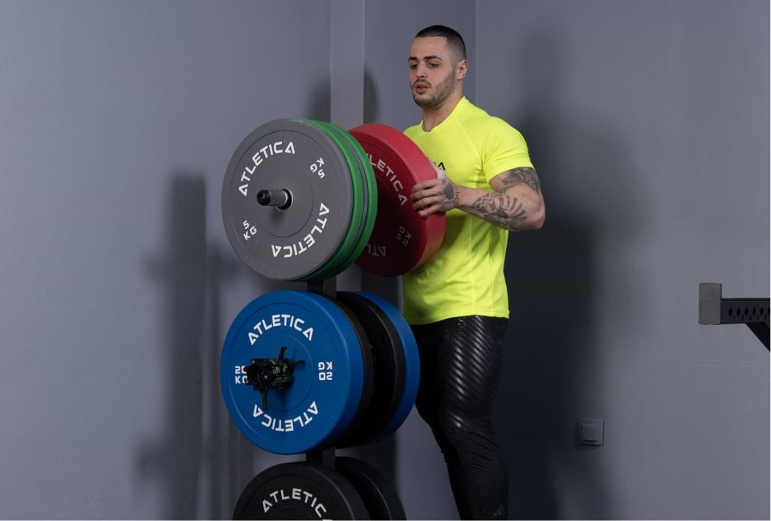 Color Bumper Plates: vertikale Hantelscheibenablage