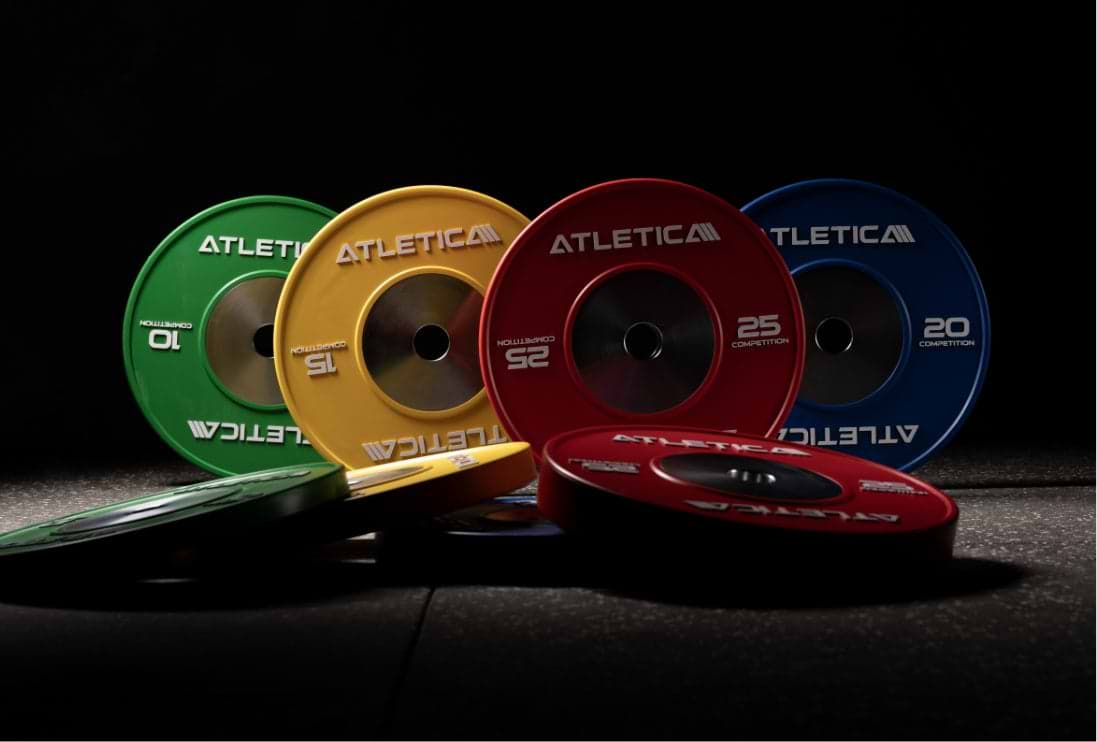 Atletica Competition Bumper Plates Profi Hantelscheiben 