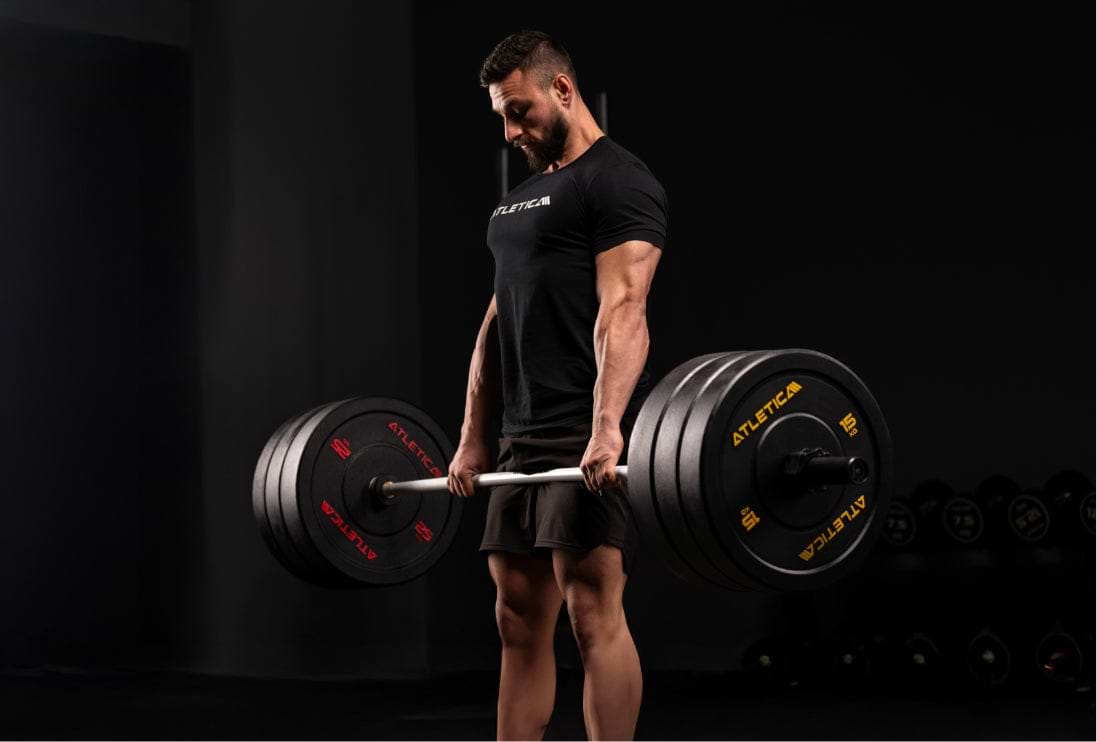 Kreuzheben mit den Atletica High Temp Bumper Plates