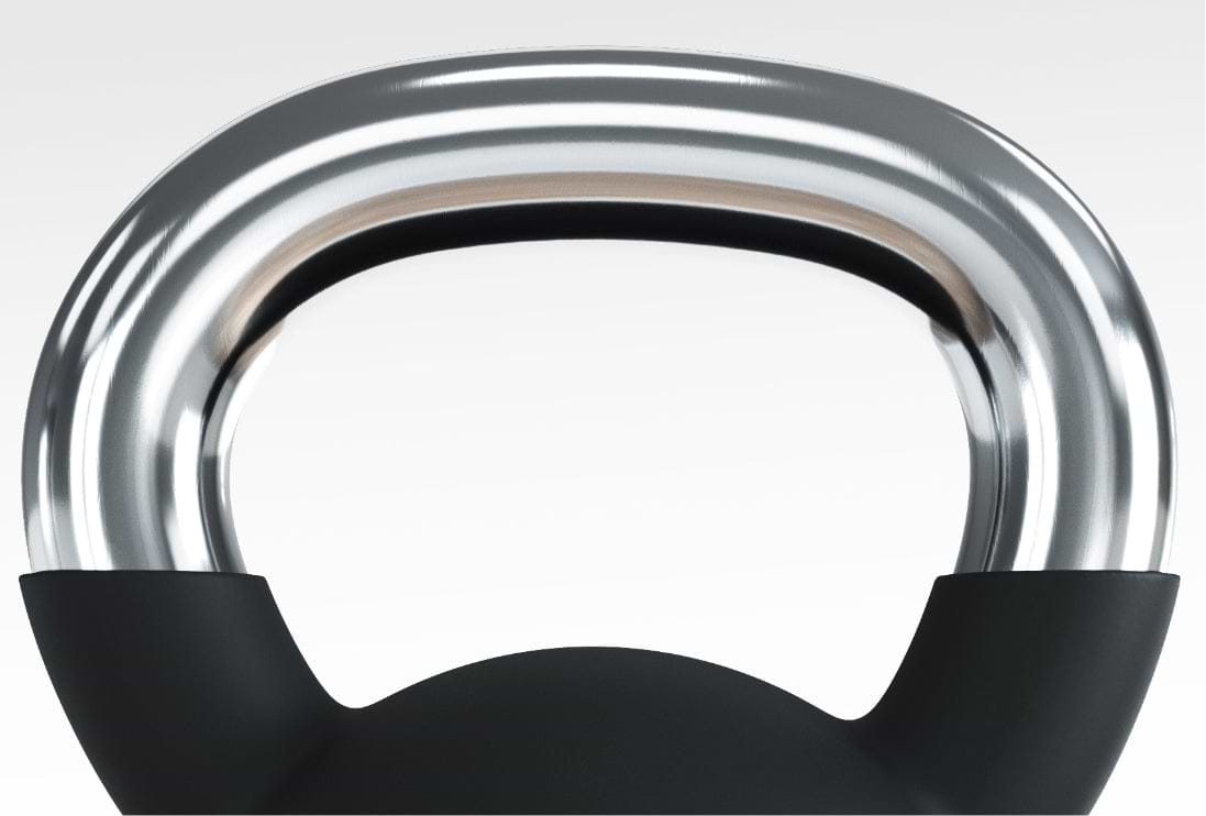 verchromte Griffe der Kettlebells Klassik