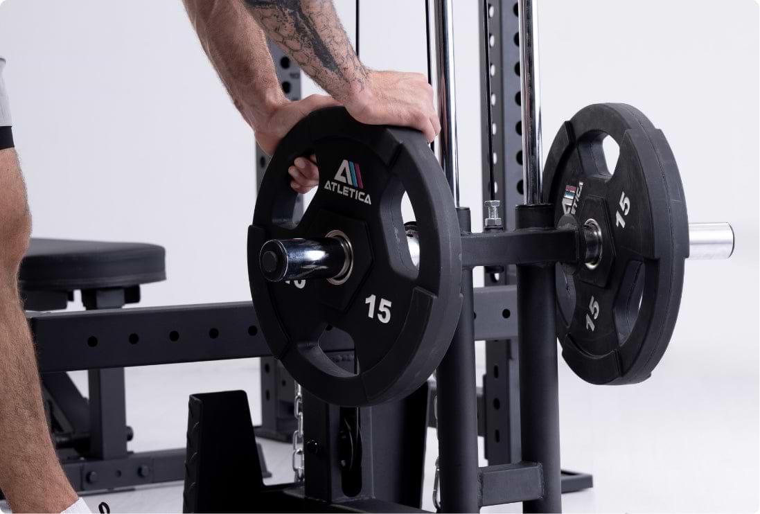 R8 Blackhawk Power Rack mit integriertem Latzug mit Gegengewicht