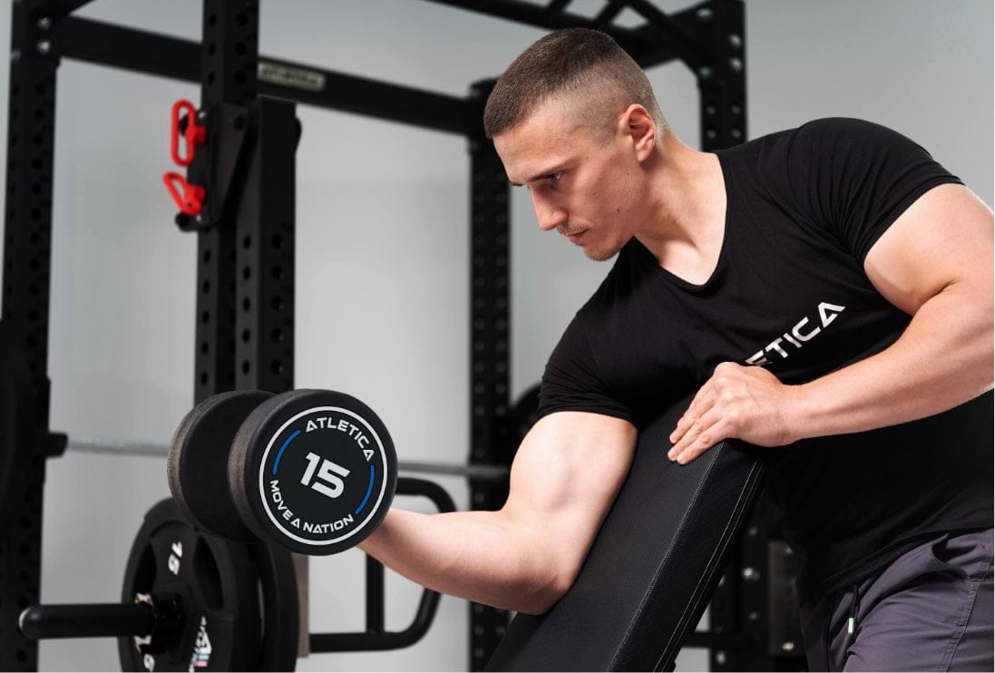 Rundhantel Pro ATLETICA voor bicepstraining