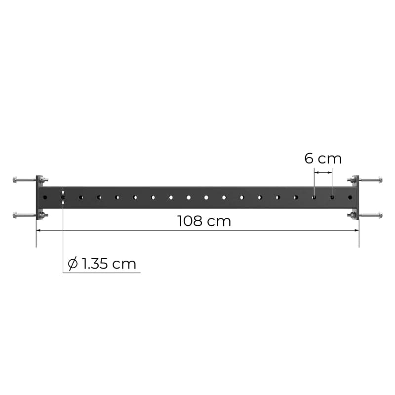 Zubehör Power Rack R8: Crossbar Verbindung 108cm